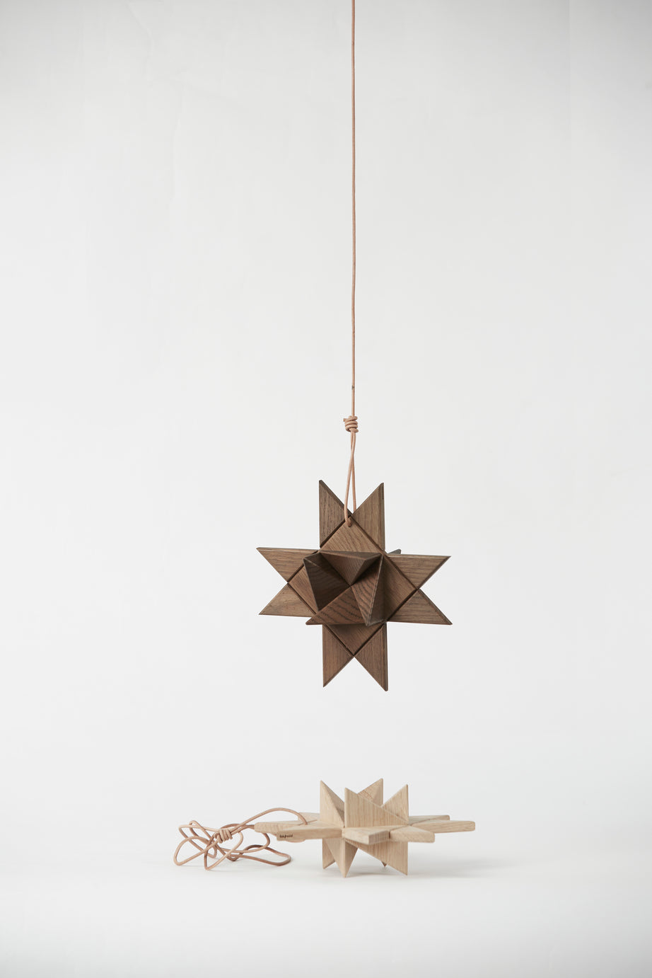 [product_category]-Boyhood Fröbel Star Hanging Decorative Figure, Stained Oak-Boyhood-5744000800332-400033-BOY-4