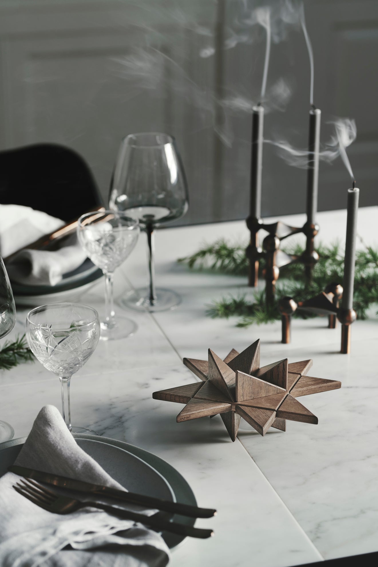 [product_category]-Boyhood Fröbel Star Table Decorative Figure, Stained Oak-Boyhood-5744000800356-400035-BOY-3