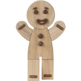 [product_category]-Boyhood Gingerbread Man Wooden Figure, Oak, Large-Boyhood-5744000800400-400040-BOY-1
