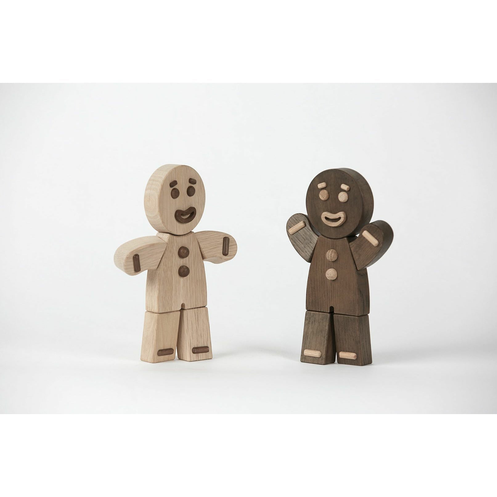 [product_category]-Boyhood Gingerbread Man Wooden Figure, Stained Oak, Large-Boyhood-5744000800417-400041-BOY-5