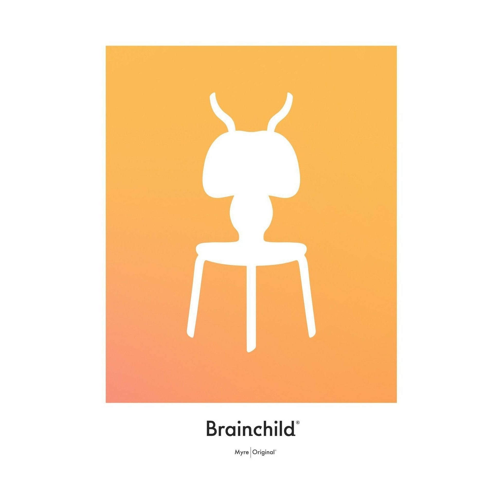 [product_category]-Brainchild Ant Design Icon Poster Without Frame A5, Yellow-Brainchild-IF-41001-BRA-1