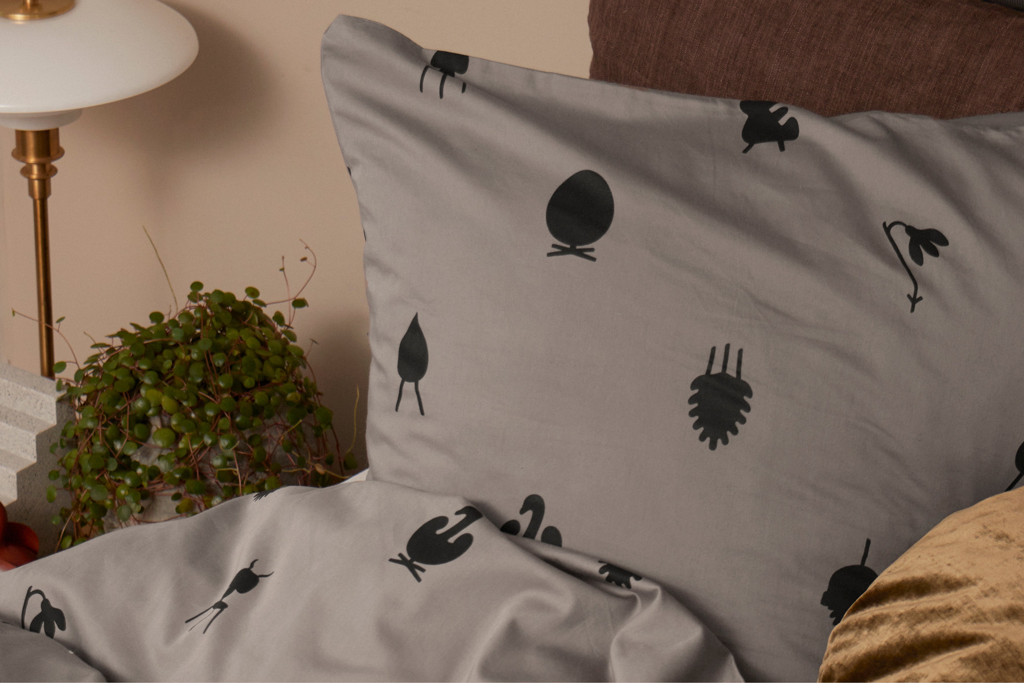 [product_category]-Brainchild Bed Linen Design Icons 140x200 Cm, Taupe-Brainchild-6010713202002-5001-BRA-12