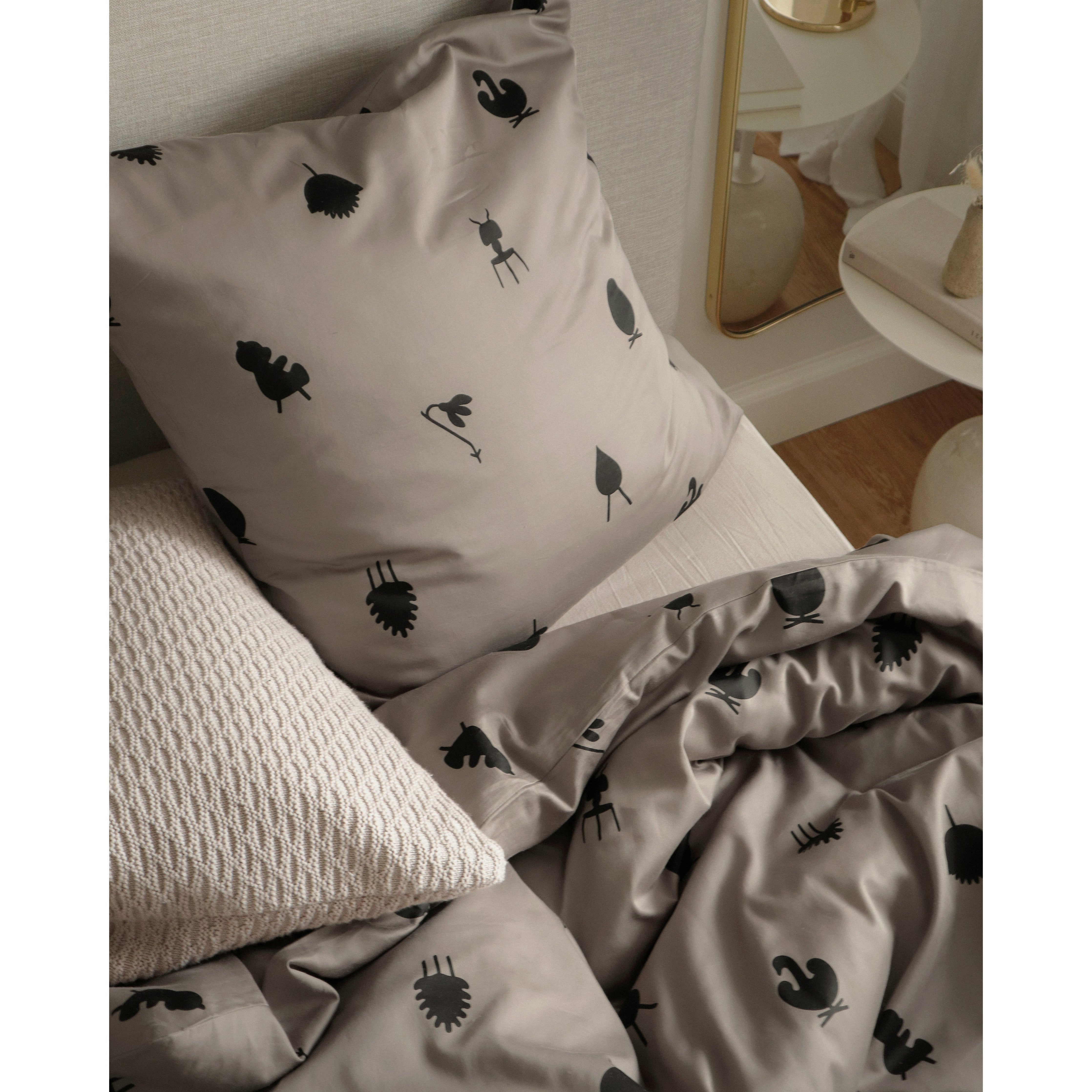 [product_category]-Brainchild Bed Linen Design Icons 140x220 Cm, Taupe-Brainchild-6010713202002-5002-BRA-4