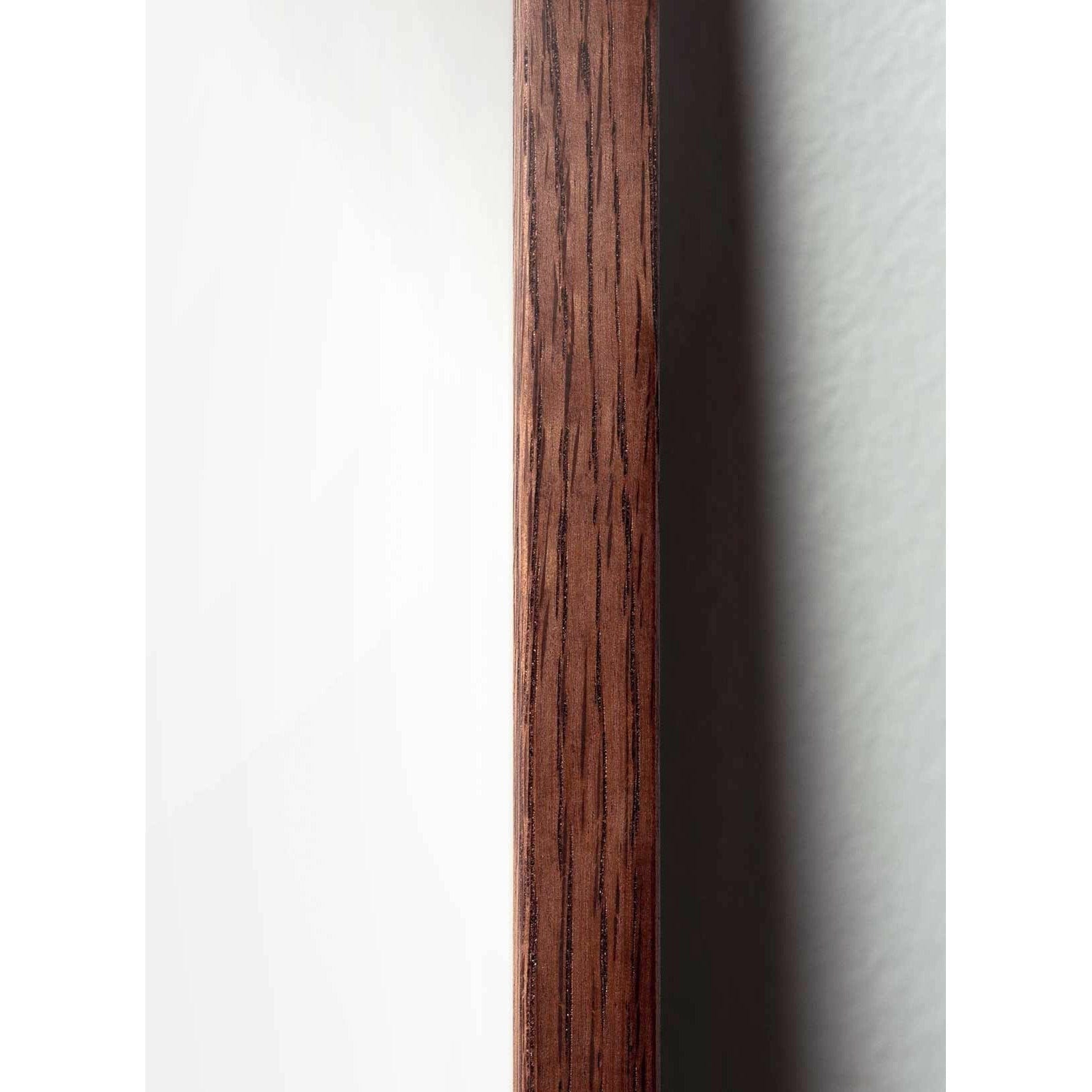 [product_category]-Brainchild Design Icon Poster, Frame Made Of Dark Wood A5, Grey-Brainchild-IG-00001-B-BRA-2