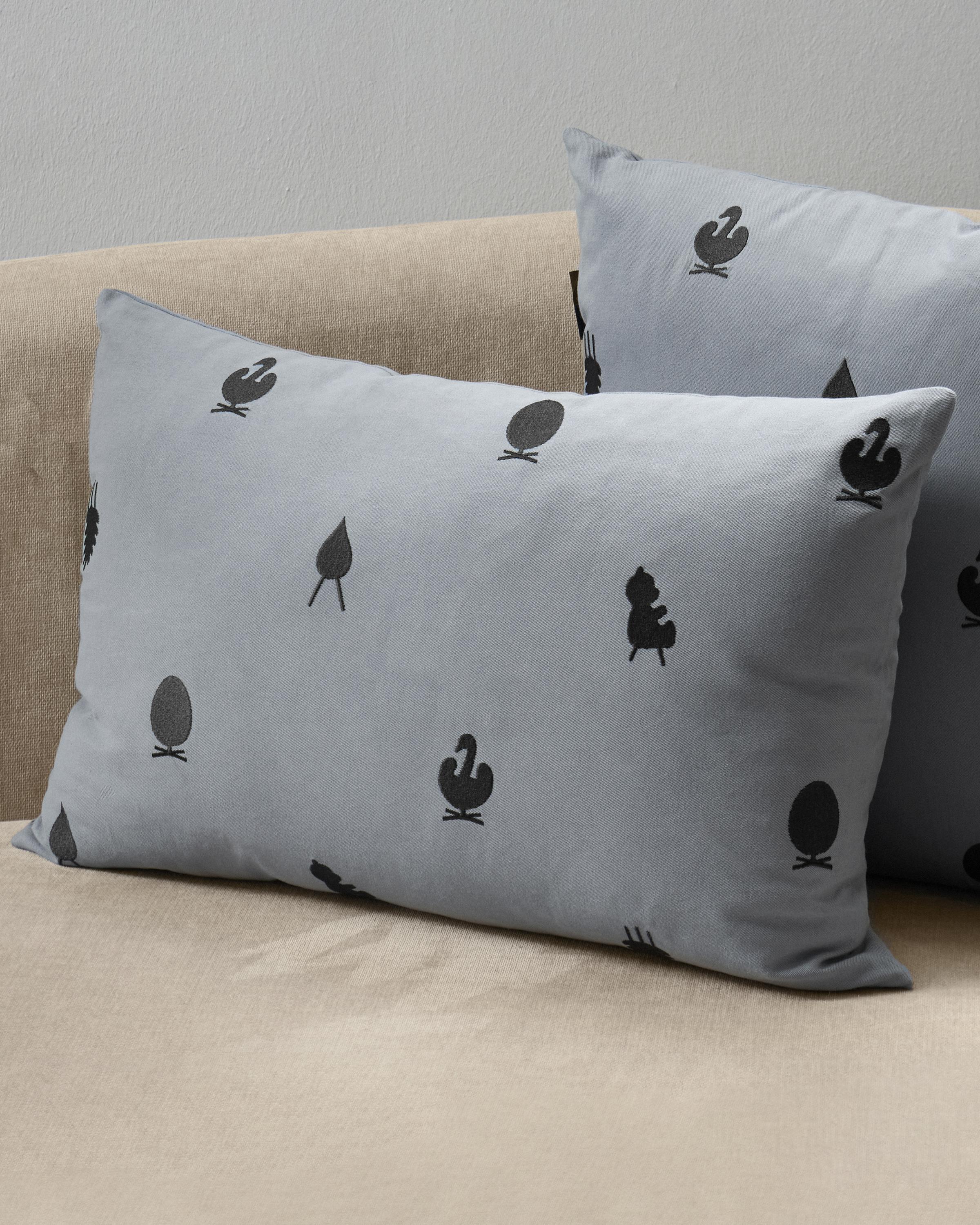 [product_category]-Brainchild Designikoner Sofa Cushion 40x60 Cm, Grey-Brainchild-4004-BRA-2