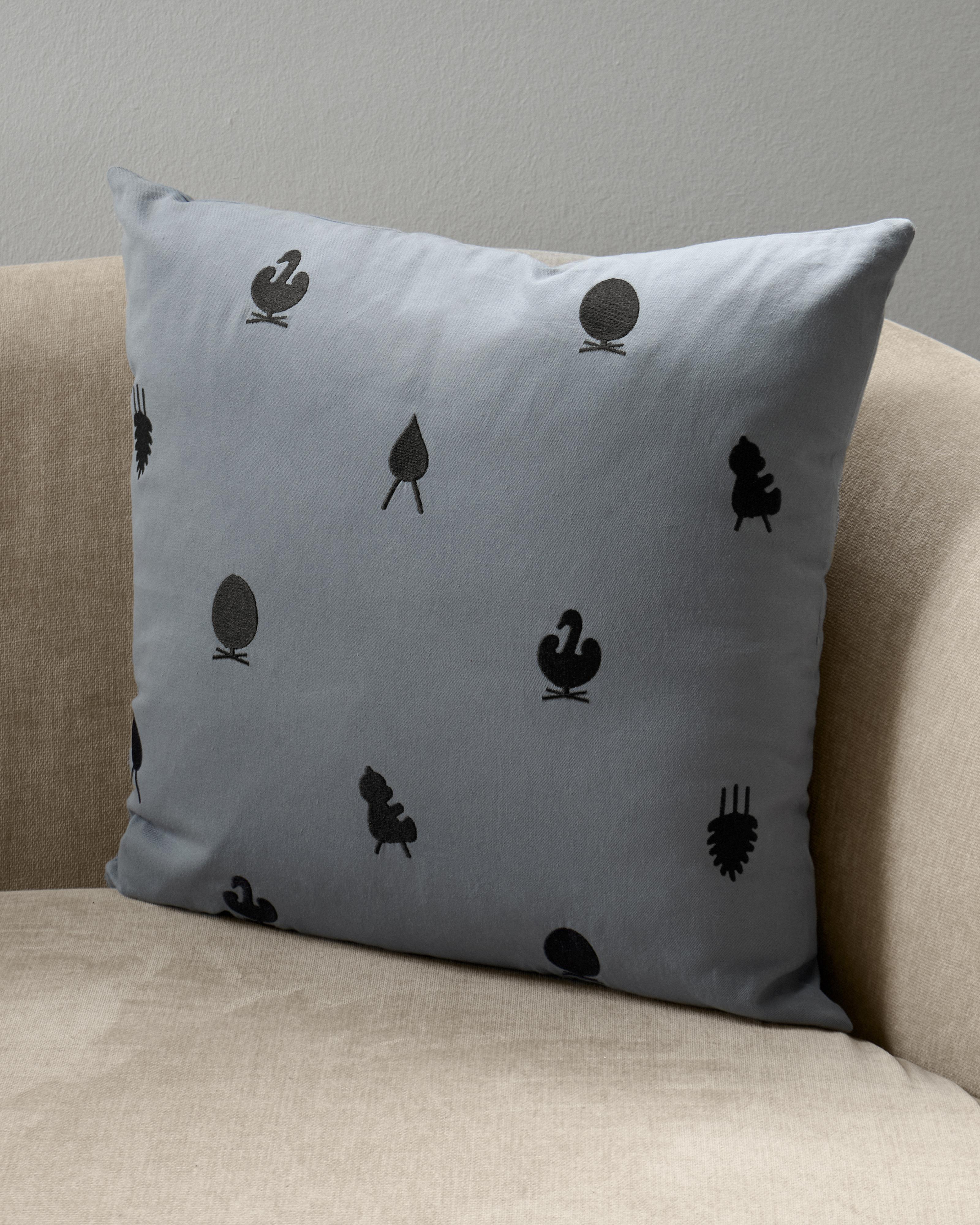 [product_category]-Brainchild Designikoner Sofa Cushion 50x50 Cm, Grey-Brainchild-4003-BRA-3