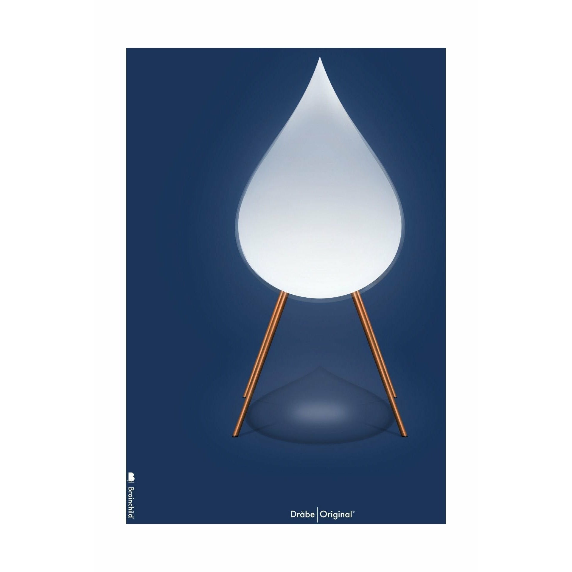 [product_category]-Brainchild Drop Classic Poster Without Frame 30 X40 Cm, Dark Blue Background-Brainchild-5713713200243-52002-BRA-1