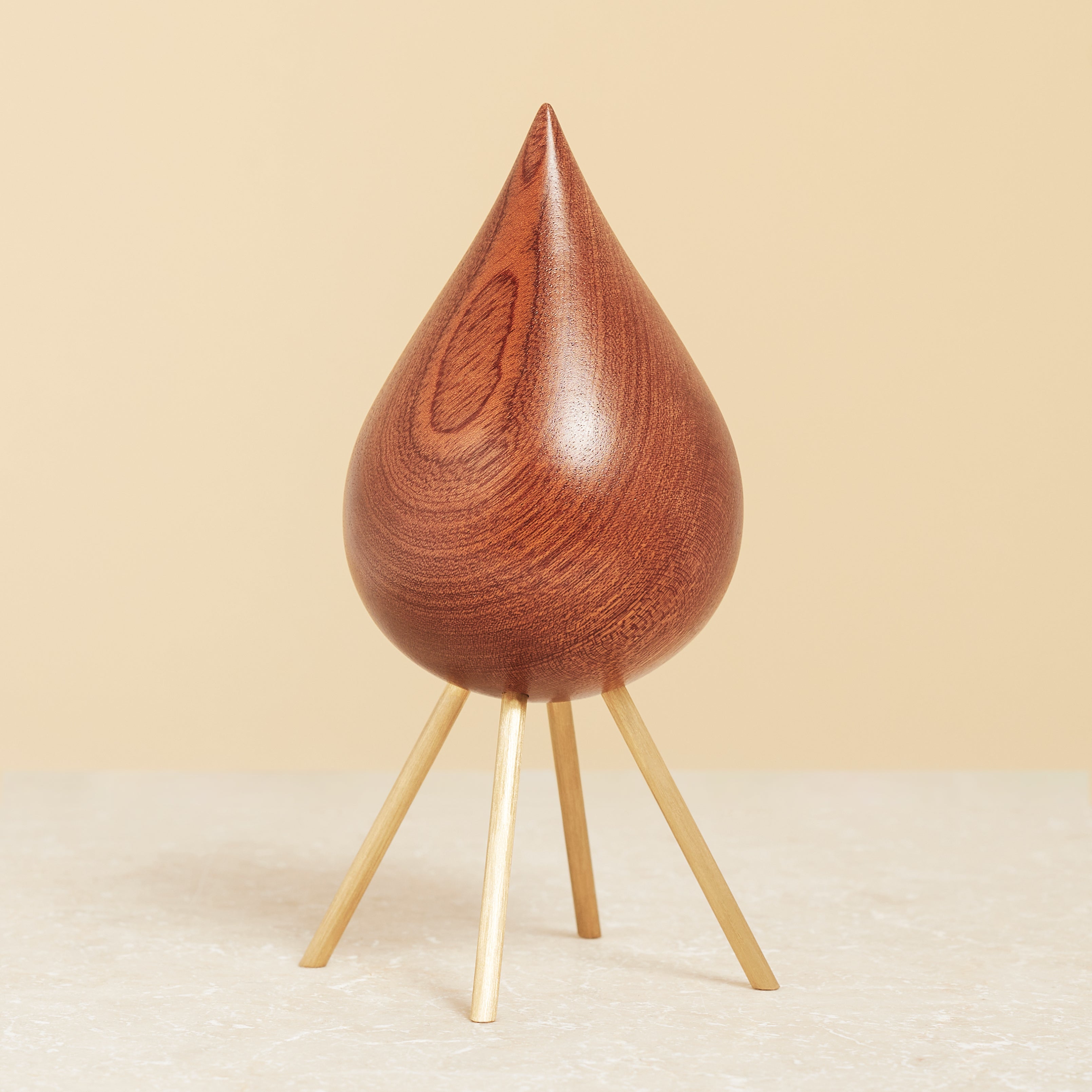 [product_category]-Brainchild Drop Wooden Figure Mahogany, Brass Base-Brainchild-5613713201111-2005-BRA-2