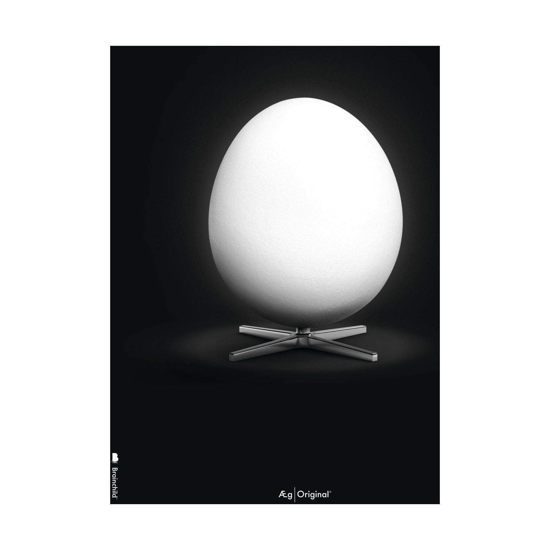 [product_category]-Brainchild Egg Classic Poster Without Frame 30x40 Cm, Black Background-Brainchild-5713713023130-12002-BRA-1