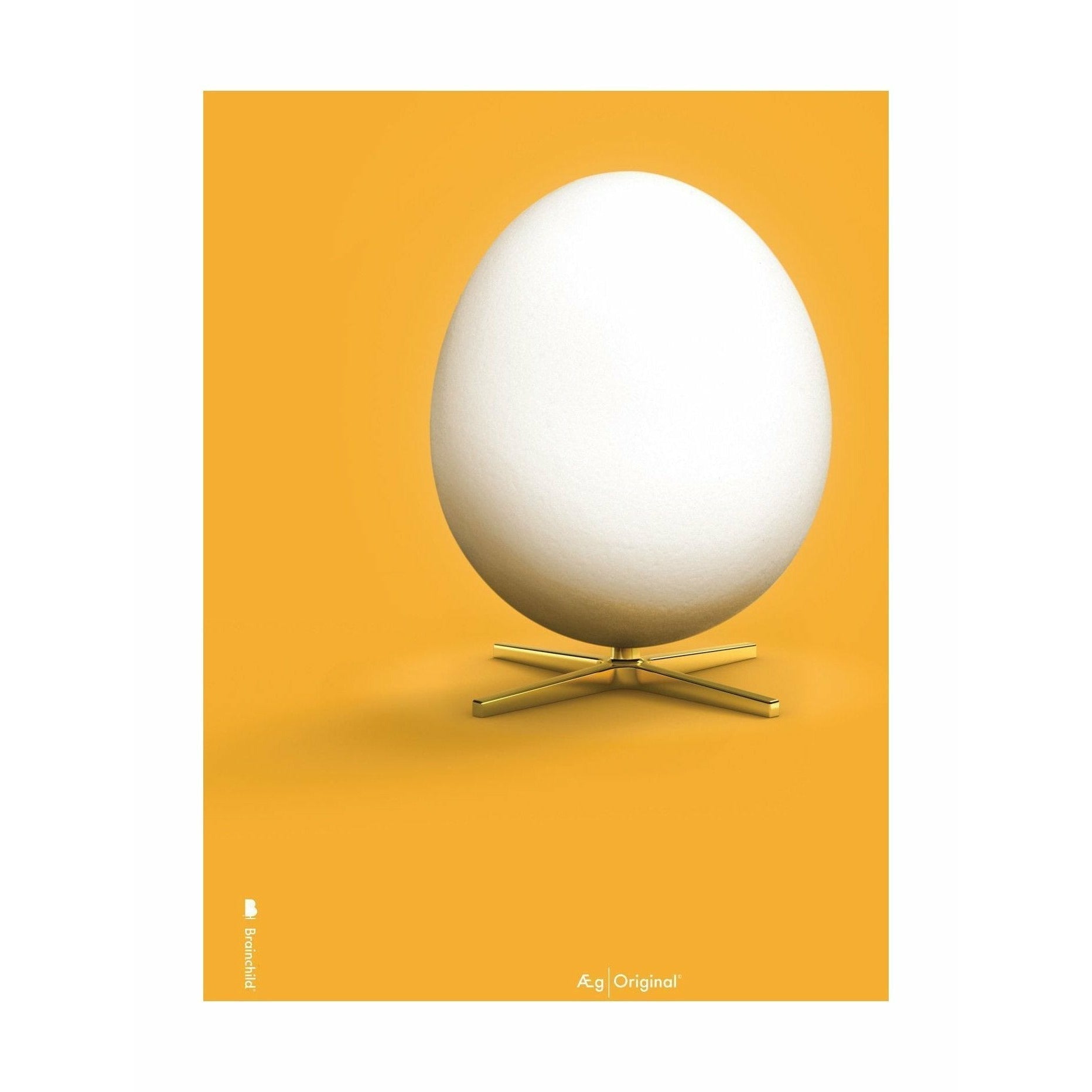 [product_category]-Brainchild Egg Classic Poster Without Frame A5, Yellow Background-Brainchild-5713713018013-13001-BRA-1