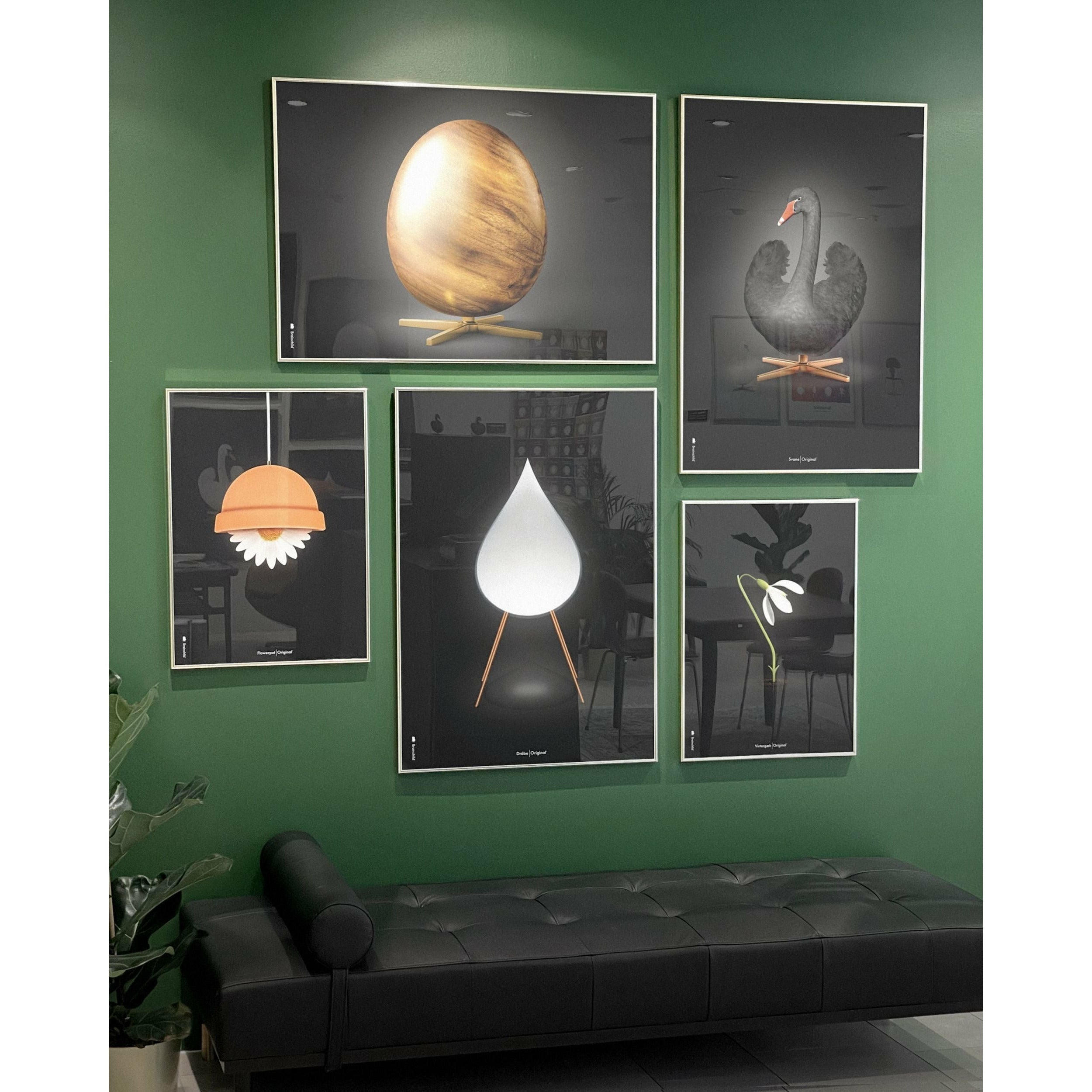 [product_category]-Brainchild Egg Cross Format Poster, Frame In Black Lacquered Wood 30x40 Cm, Black-Brainchild-17002-C-BRA-5
