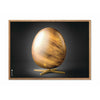  Egg Cross Format Poster Frame Made Of Light Wood 30x40 Cm Black