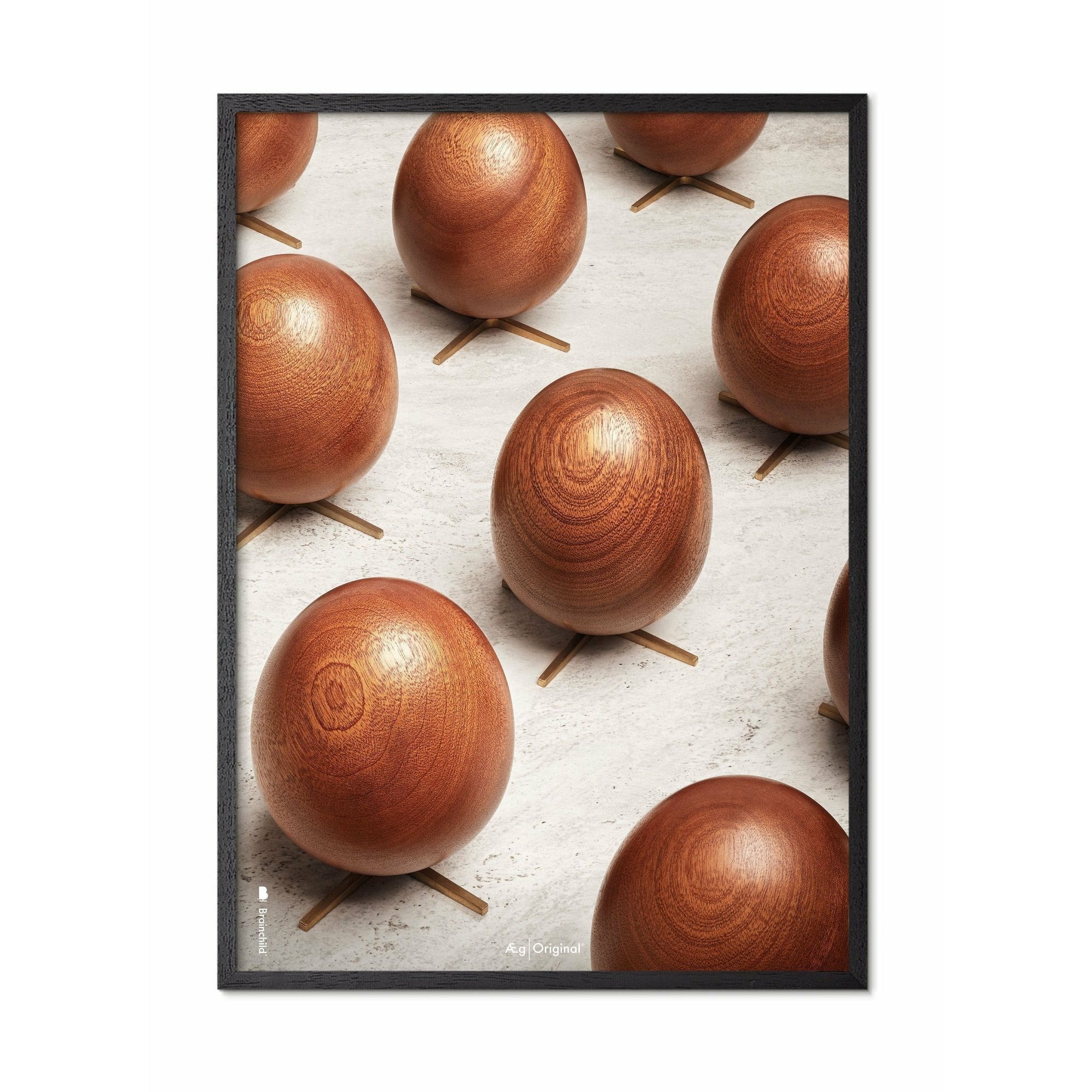 [product_category]-Brainchild Egg Parade Poster, Frame Made Of Black Lacquered Wood, A5-Brainchild-PA-11001-C-BRA-1