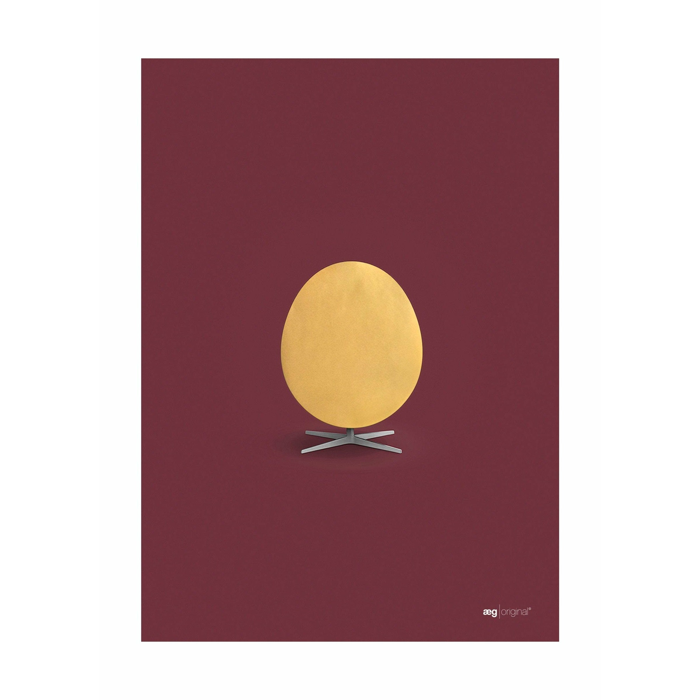 [product_category]-Brainchild Egg Poster Without Frame A5, Gold/Bordeaux Background-Brainchild-5713713200628-15001-BRA-1