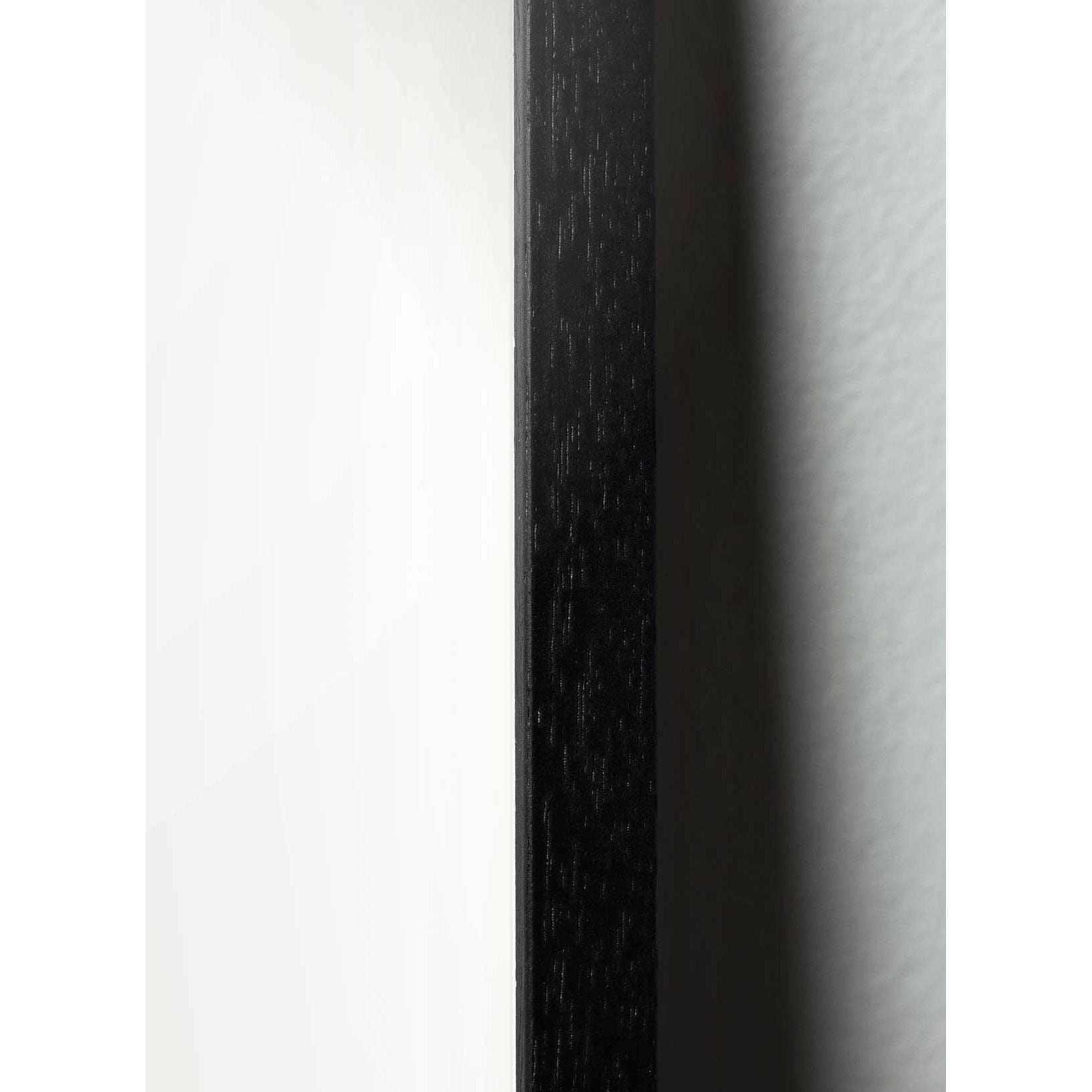 [product_category]-Brainchild Flower Pot Design Icon Poster, Frame In Black Lacquered Wood 30x40 Cm, Grey-Brainchild-IG-81002-C-BRA-2