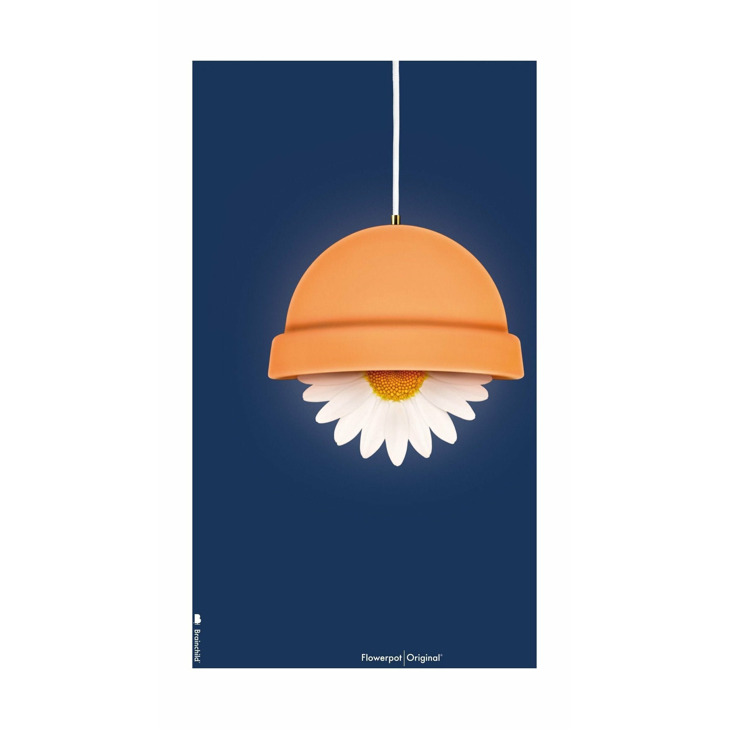 [product_category]-Brainchild Flowerpot Classic Poster Without Frame 50 X70 Cm, Dark Blue Background-Brainchild-82003-BRA-1