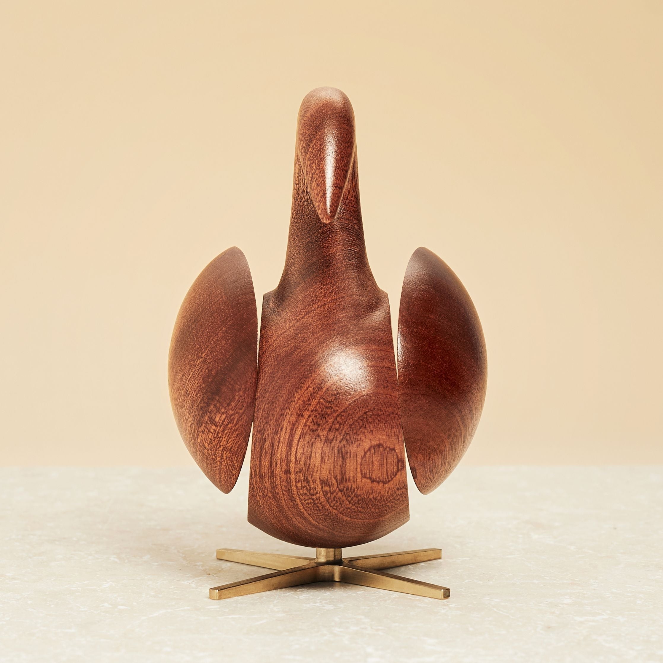 [product_category]-Brainchild Of The Swan Wooden Figure Mahogany, Brass Base-Brainchild-5713713017986-2001-BRA-6