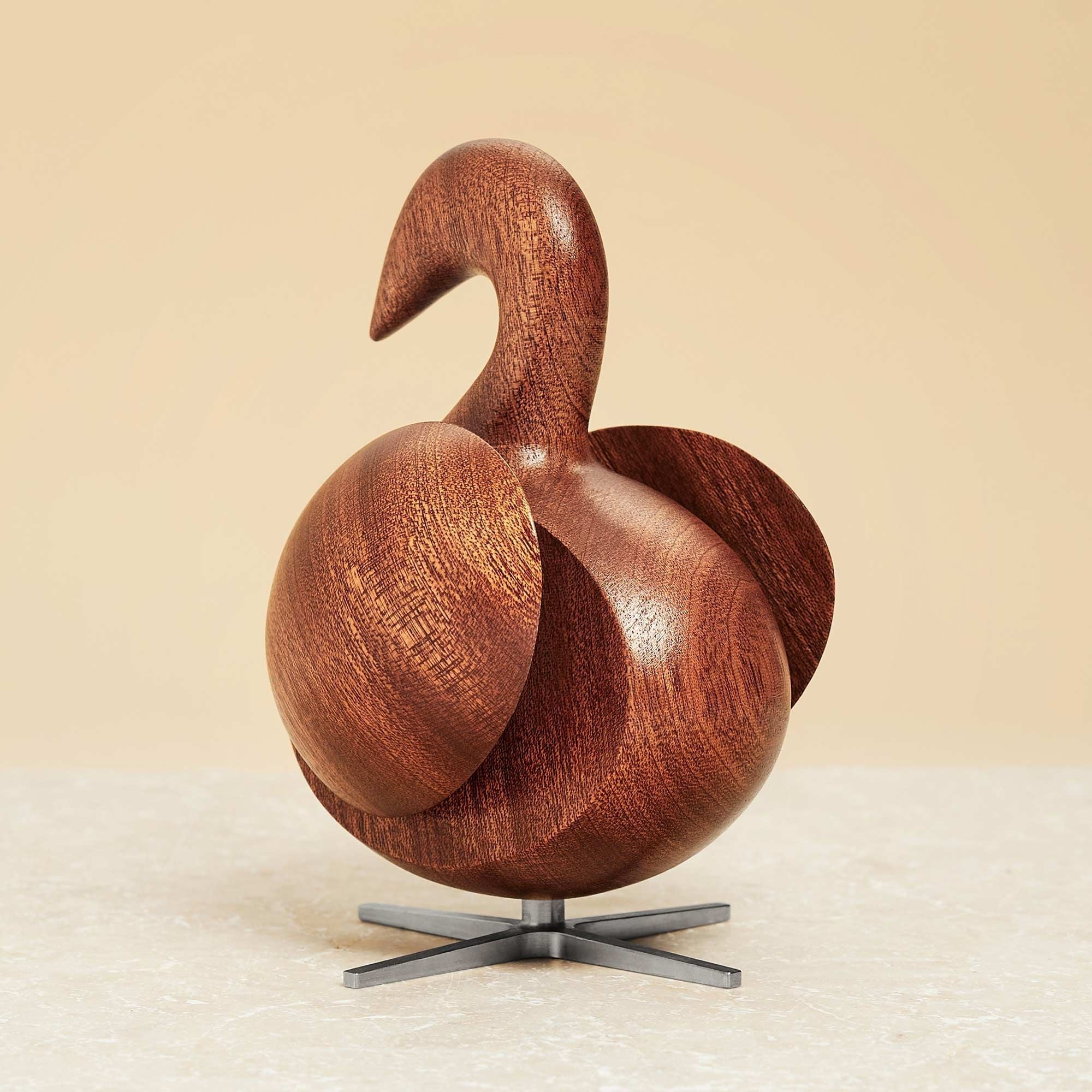 [product_category]-Brainchild Of The Swan Wooden Figure Mahogany, Steel Base-Brainchild-5613713201213-2002-BRA-4