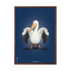  Pelikan Classic plakát tmavý dřevěný rám 70x100 cm tmavě modré pozadí