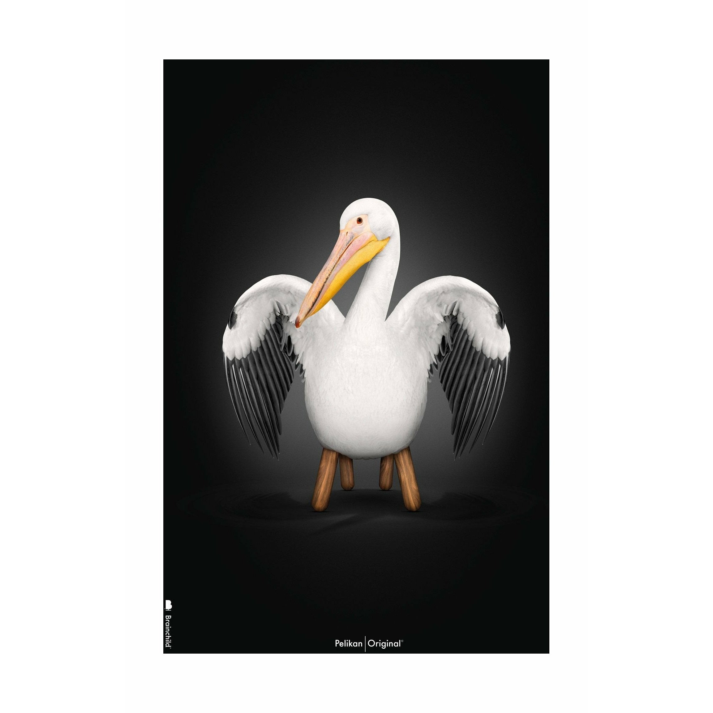 [product_category]-Brainchild Pelikan Classic Poster Without Frame 30x40 Cm, Black Background-Brainchild-91002-BRA-1