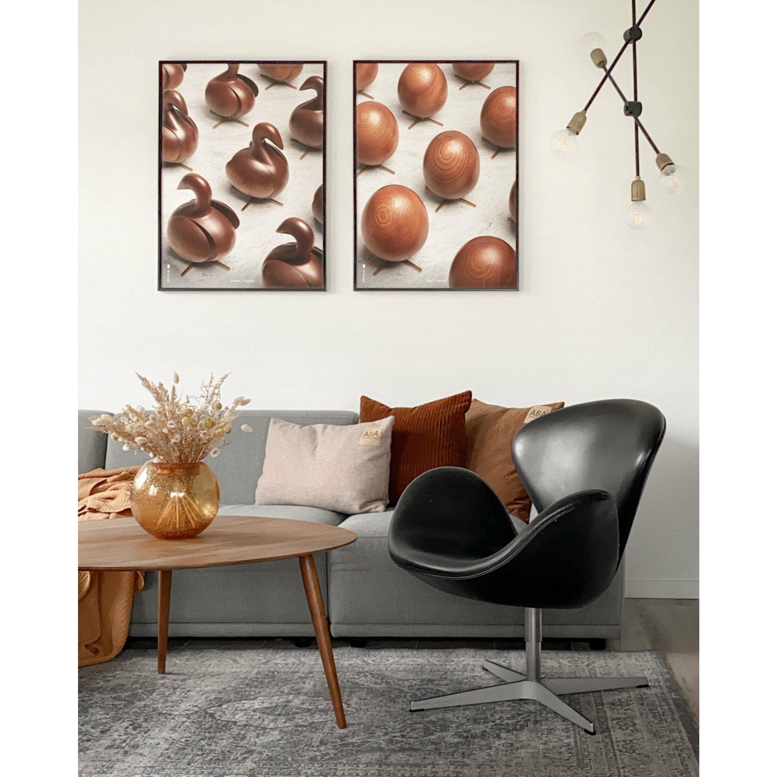 [product_category]-Brainchild Swan Parade Poster, Frame In Black Lacquered Wood, A5-Brainchild-PA-31001-C-BRA-4