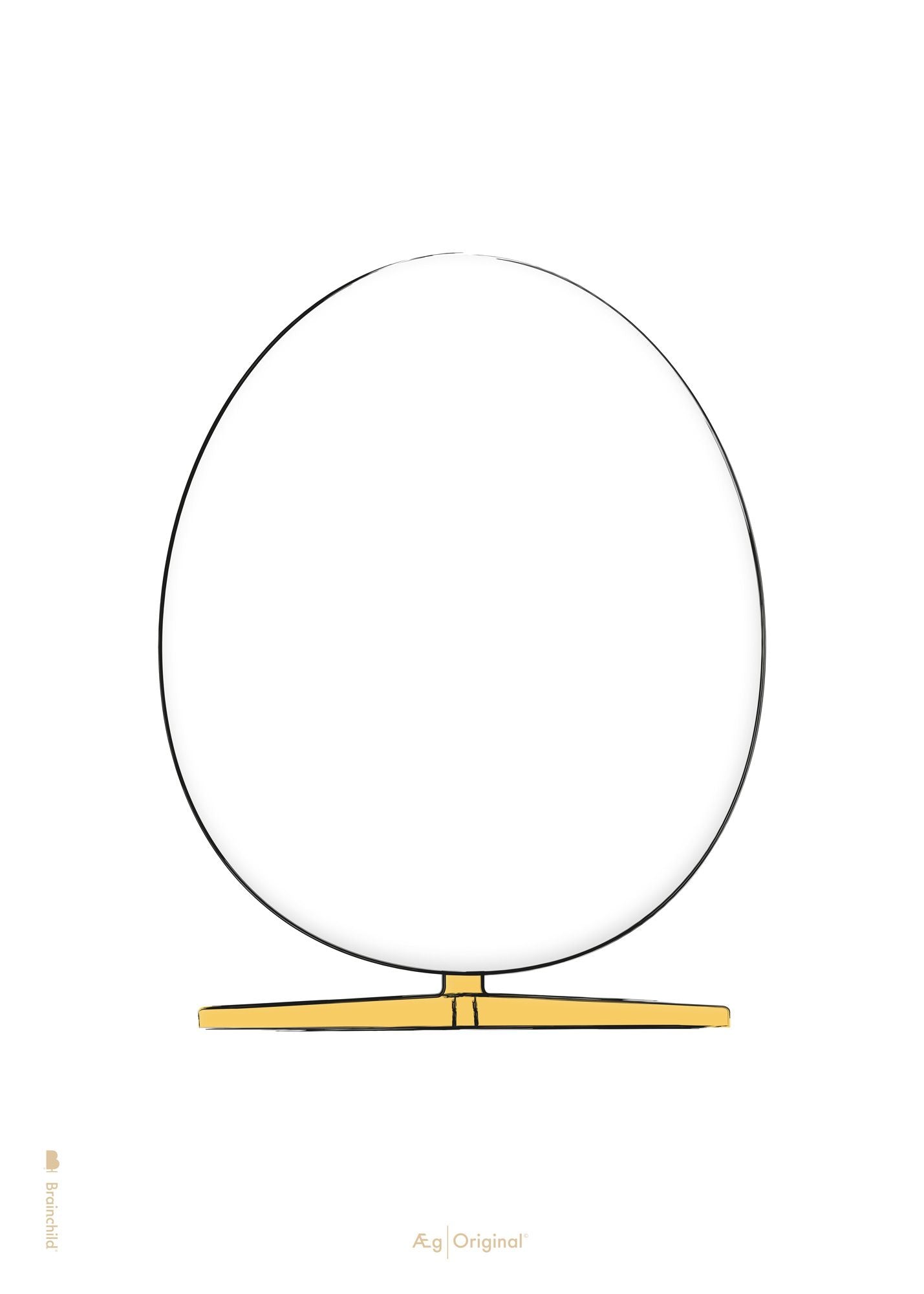 [product_category]-Brainchild The Egg Design Sketch Poster Without Frame 30x40 Cm, White Background-Brainchild-5613713201201-S-11002-BRA-1