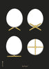 Brainchild The Egg Design Sketches Plakát bez rámu 70x100 cm, černé pozadí