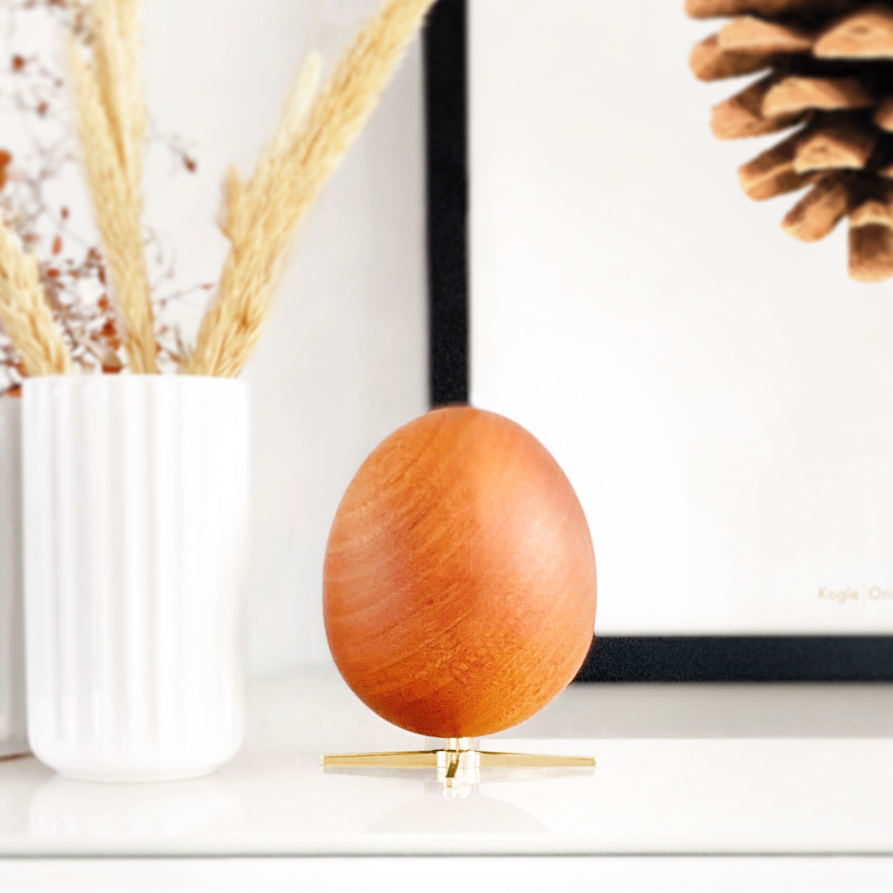 [product_category]-Brainchild The Egg Wooden Figure Mahogany, Silver Foot-Brainchild-5713713017979-2000-BRA-2