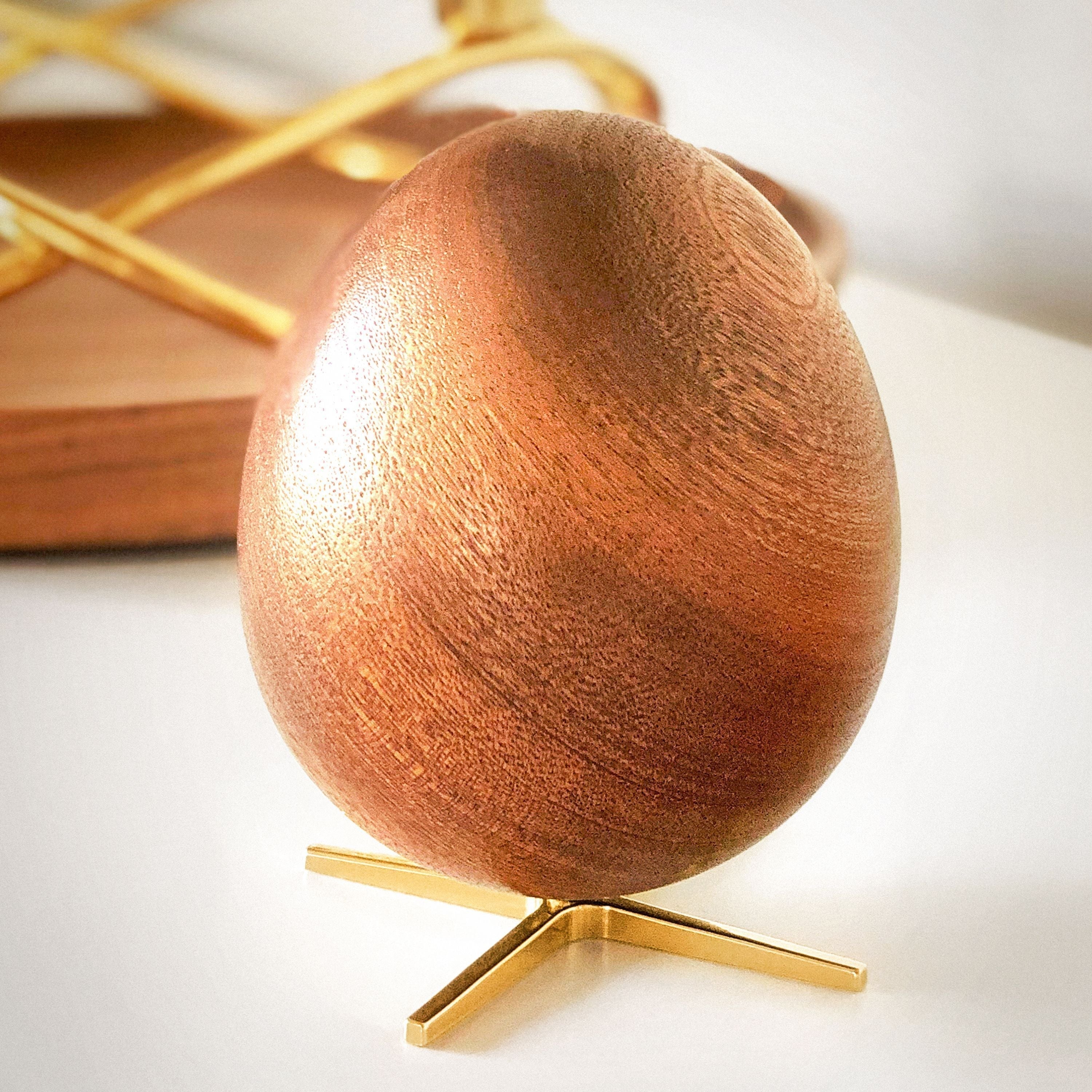 [product_category]-Brainchild The Egg Wooden Figure Mahogany, Silver Foot-Brainchild-5713713017979-2000-BRA-4