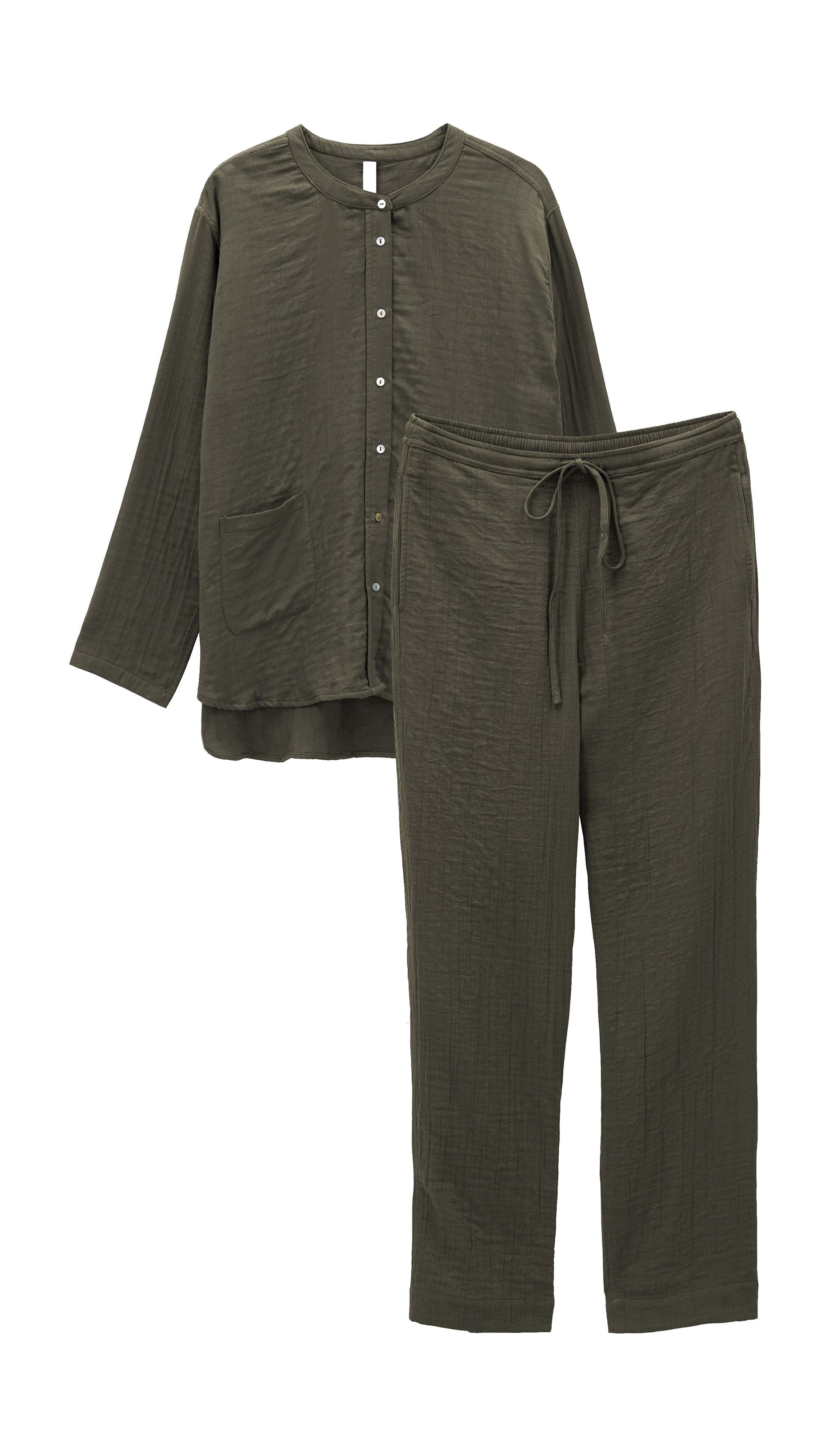 [product_category]-By Nord Alfrid Pyjama S/M, Bark-ByNORD-5707644721548-559345060-BYN-1