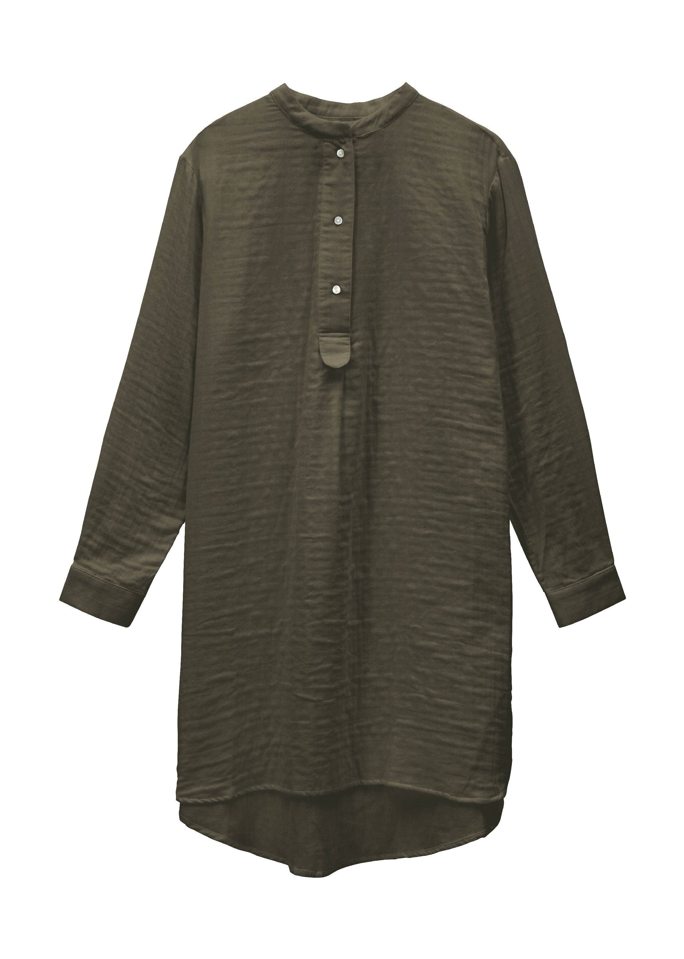 [product_category]-By Nord Alfrid Shirt Dress L/Xl, Bark-ByNORD-5707644721401-559345055-BYN-1