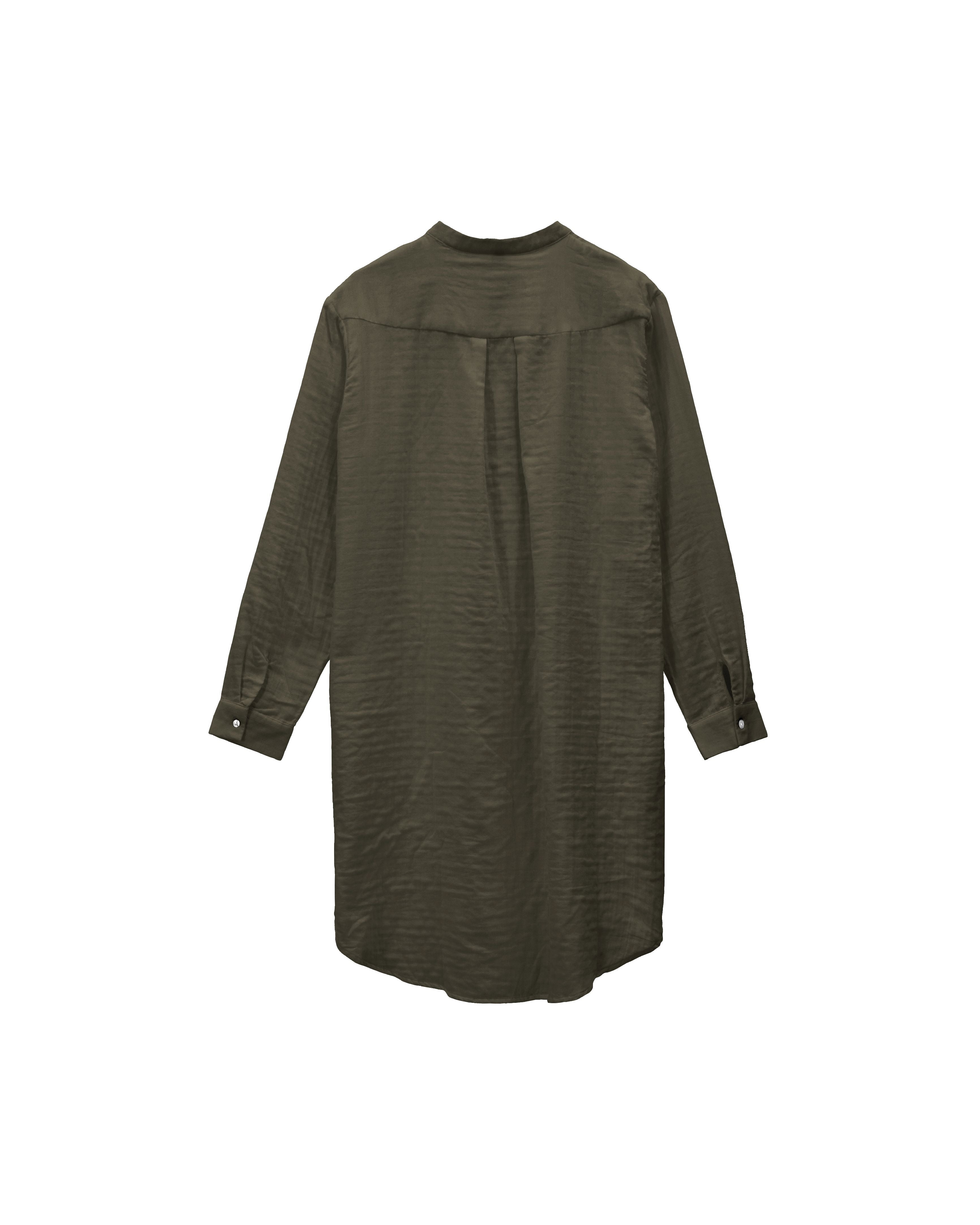 [product_category]-By Nord Alfrid Shirt Dress S/M, Bark-ByNORD-5707644721388-559345054-BYN-2