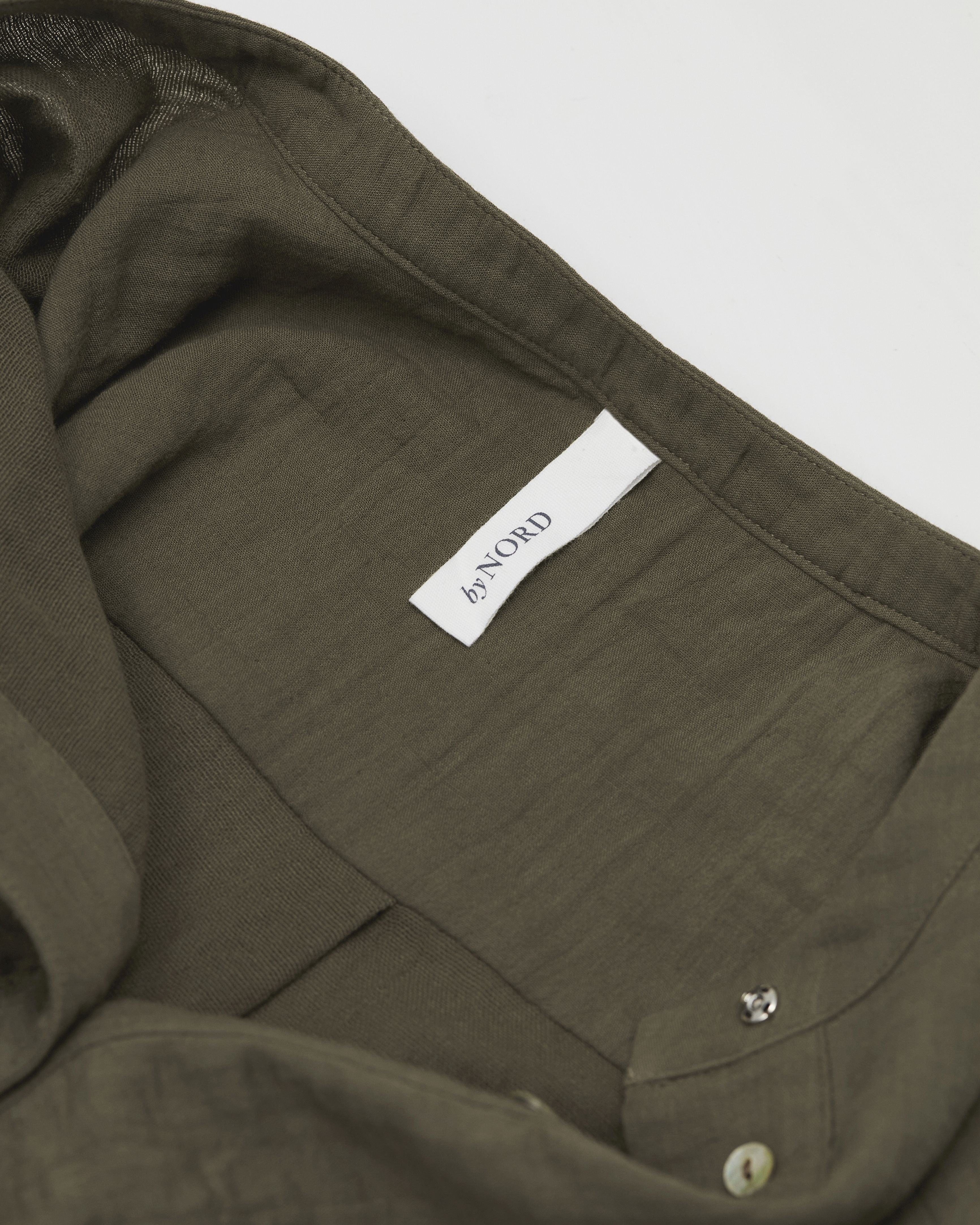 [product_category]-By Nord Alfrid Shirt Dress S/M, Bark-ByNORD-5707644721388-559345054-BYN-9