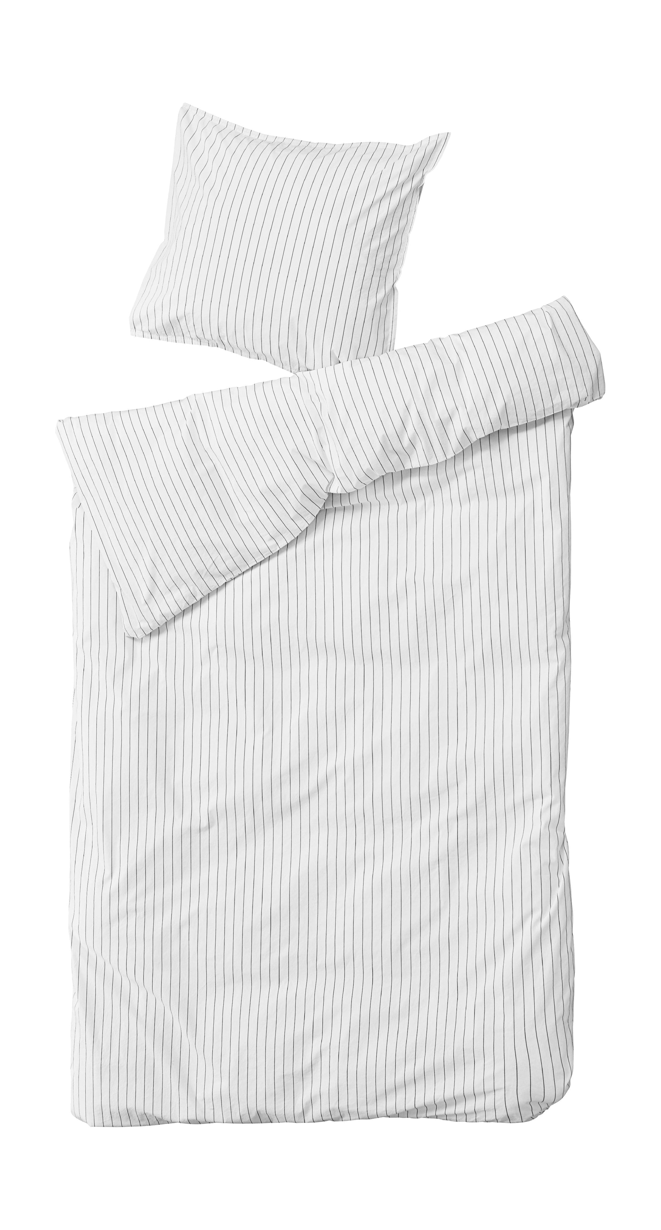 [product_category]-By Nord Dagny Bed Linen Set 220x140 Cm, Snow With Coal-ByNORD-5707644769304-561140122-BYN-1
