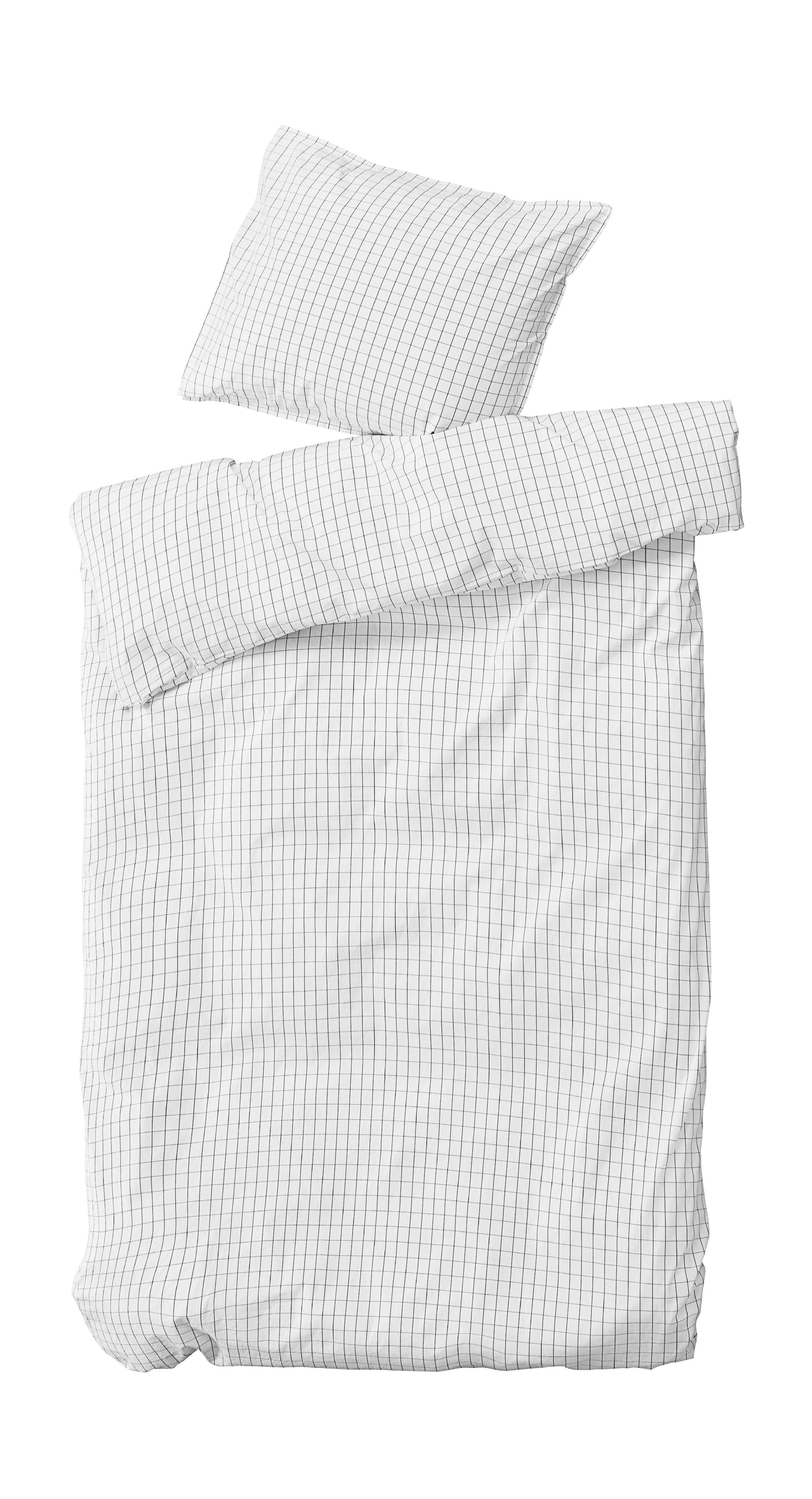 [product_category]-By Nord Erika Bed Linen Set 220x140 Cm, Snow With Coal-ByNORD-5707644769366-561140125-BYN-1