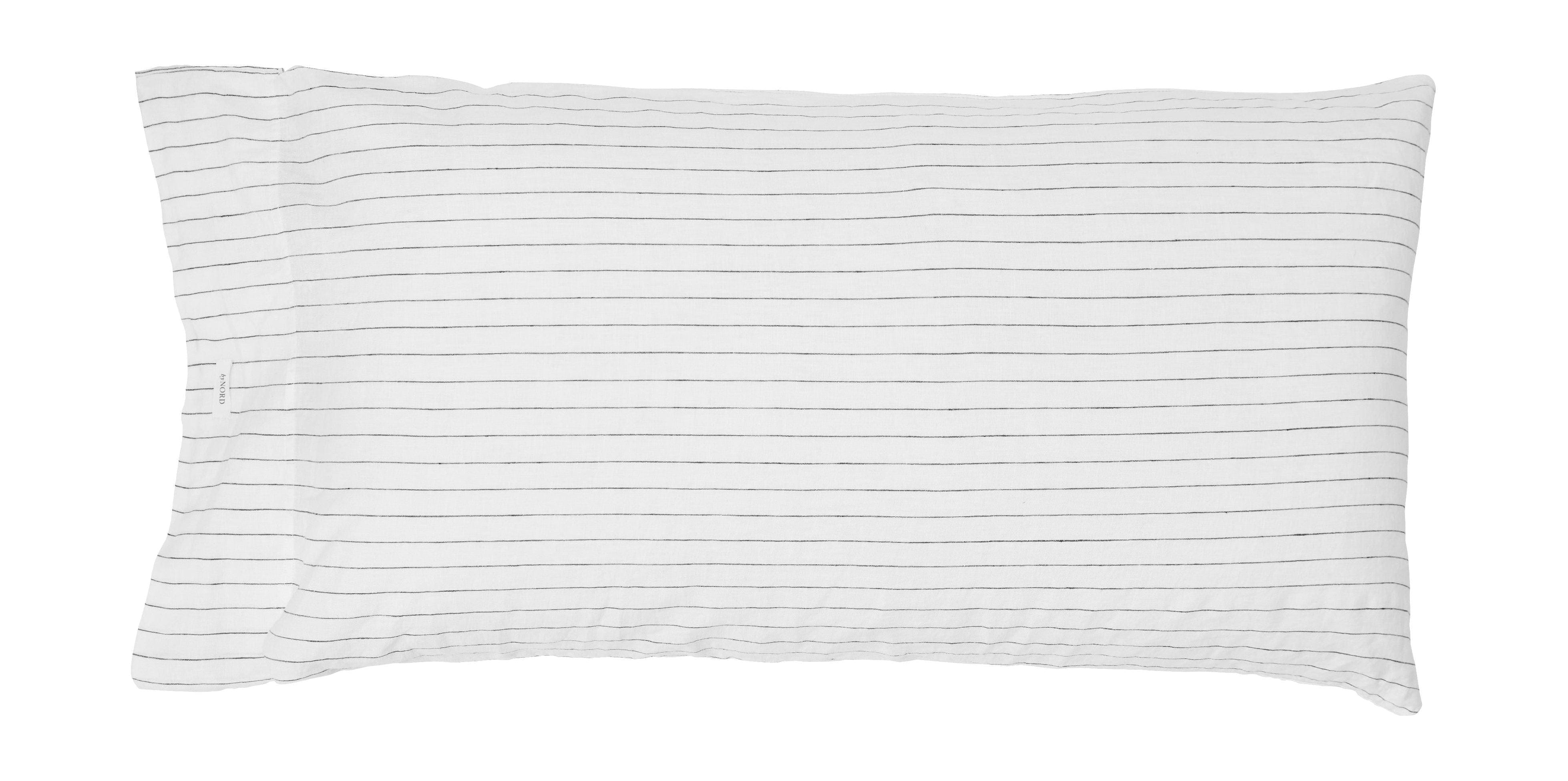 [product_category]-By Nord Gunhild Pillowcase 90x50 Cm, Snow With Coal-ByNORD-5707644766211-561112038-BYN-1