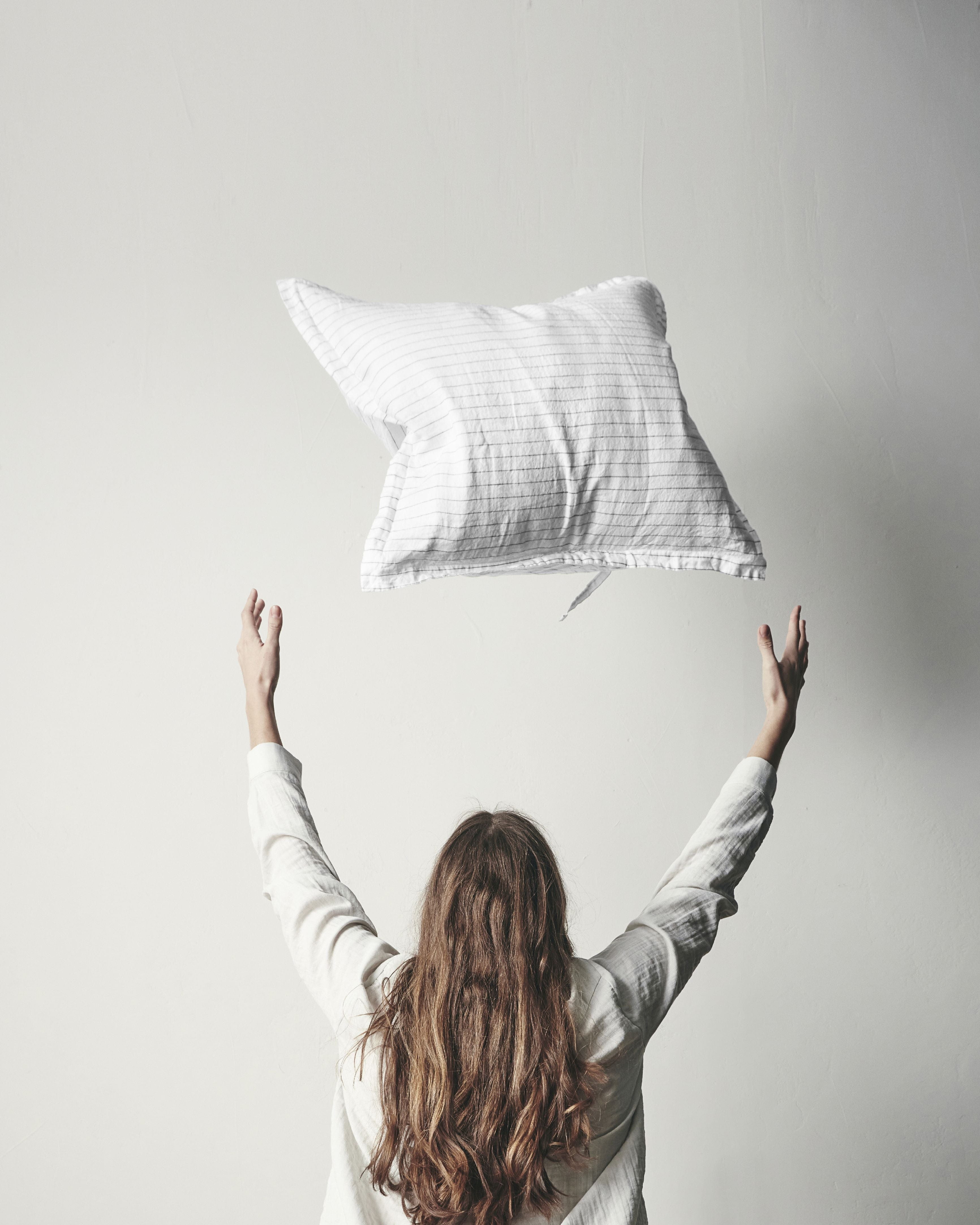 By Nord Dagny Pillowcase 80x80 Cm, Snow With Coal