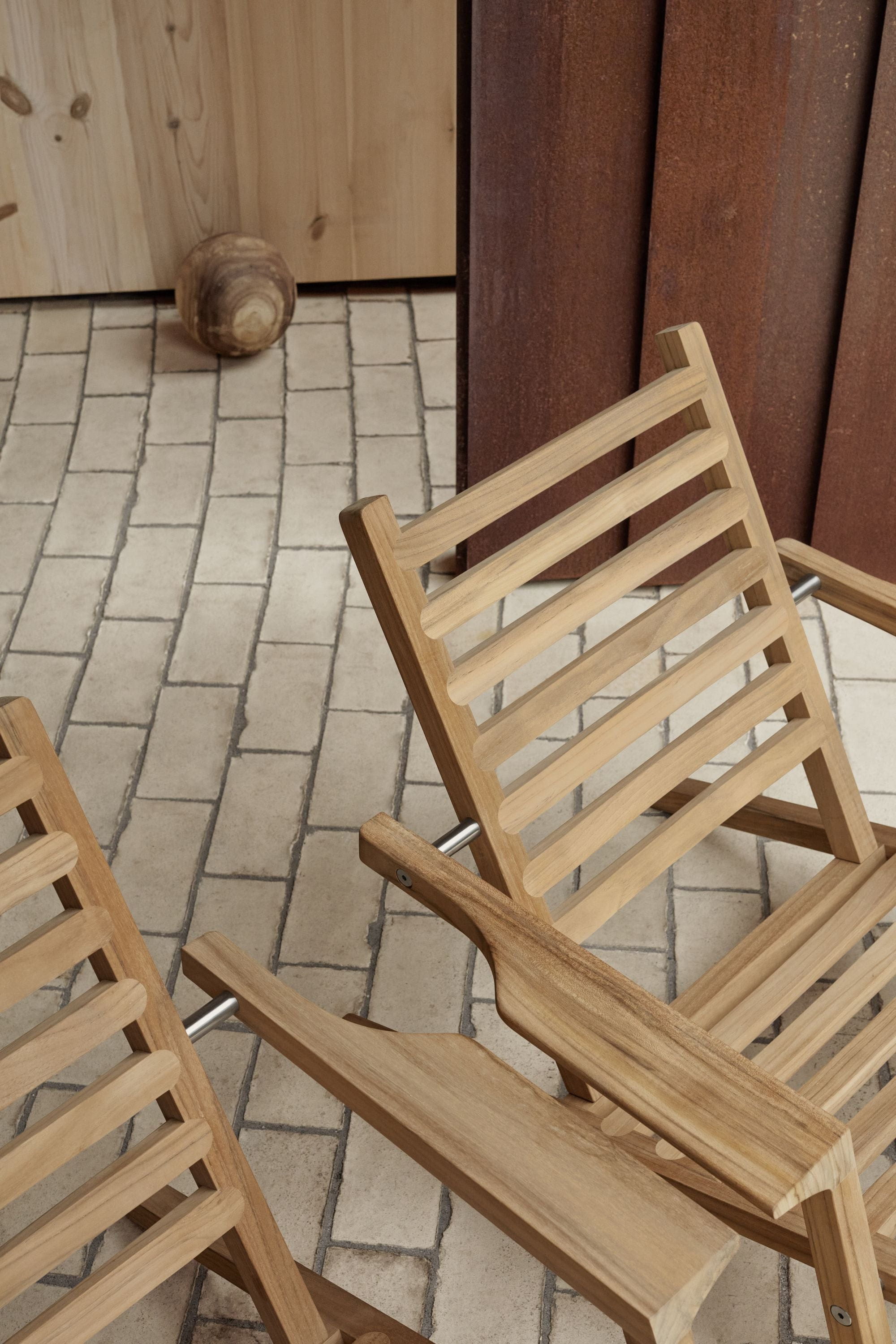 [product_category]-Carl Hansen Ah603 Outdoor Deck Chair-Carl Hansen-5715397074354-AH603-090-105-FSC-100-CAR-12