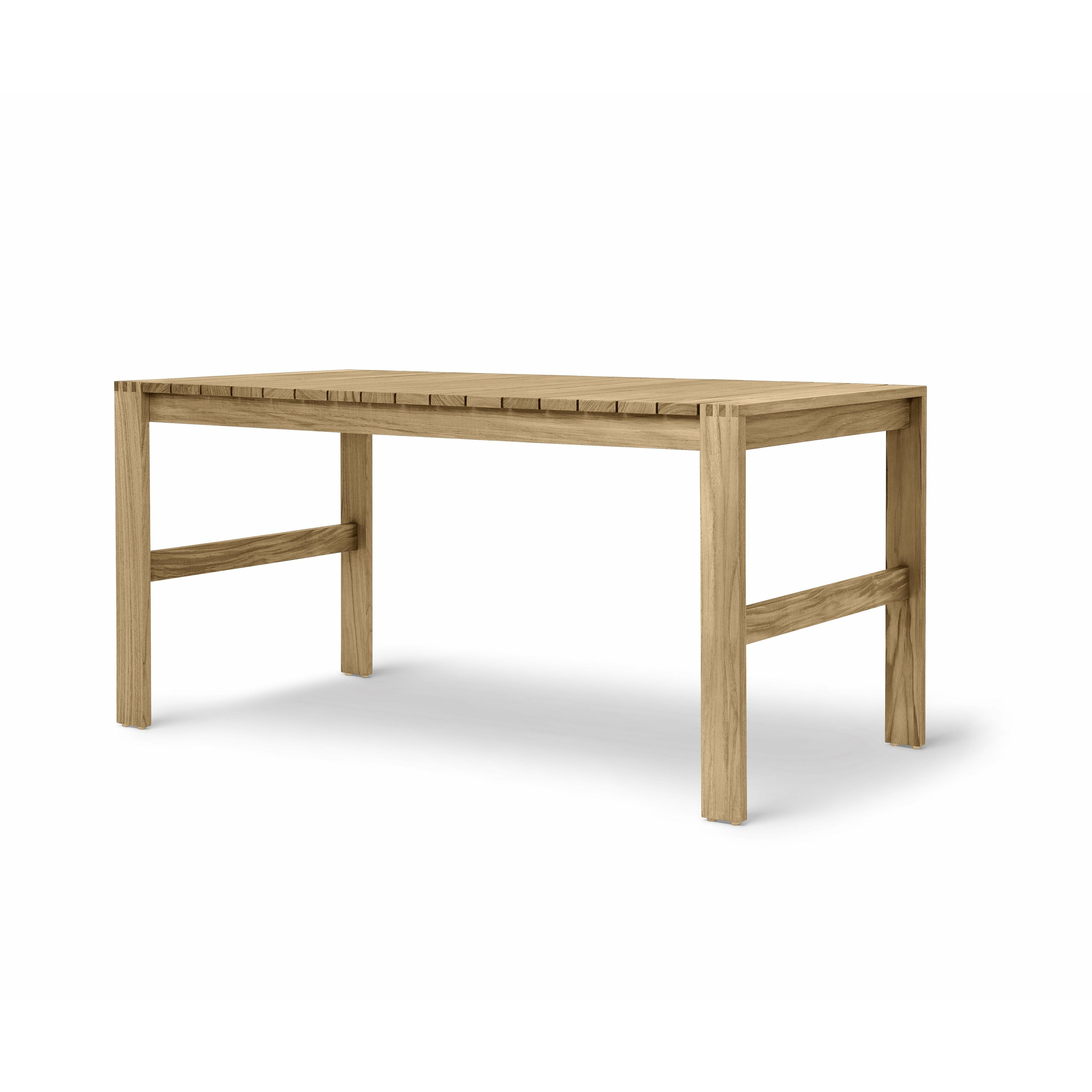 [product_category]-Carl Hansen Bk15 Dining Table Indoor/Outdoor, Untreated Teak-Carl Hansen-5714413832473-BK15-090-105-CAR-2