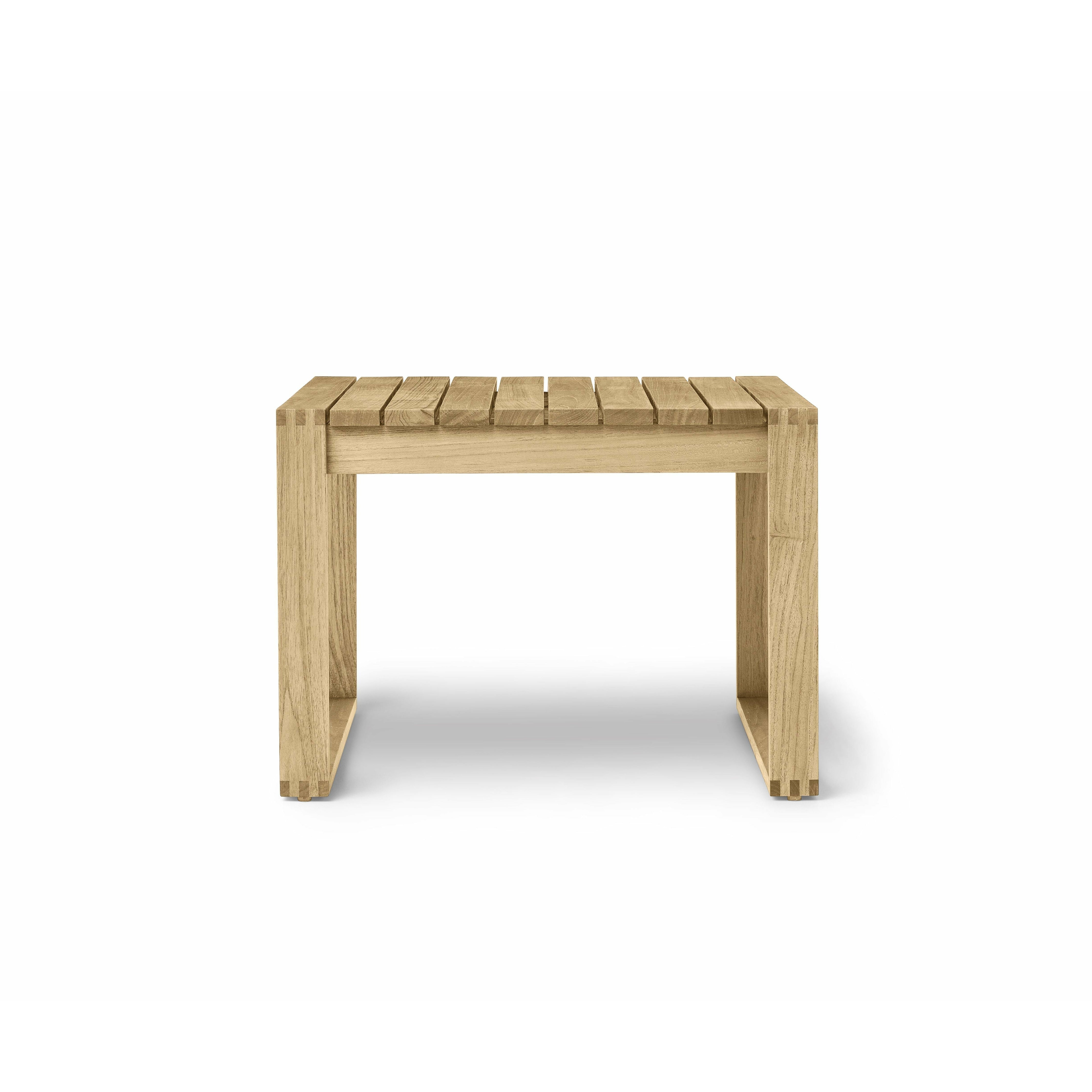 [product_category]-Carl Hansen Bk16 Side Table Indoor/Outdoor, Untreated Teak-Carl Hansen-5714413832480-BK16-090-105-CAR-2