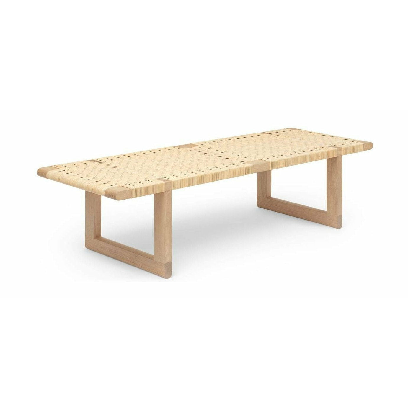 [product_category]-Carl Hansen Bm0488 Coffee Table, Oak Oiled/Wicker-Carl Hansen-5714413740822-BM0488L-020-102-Cane-CAR-1