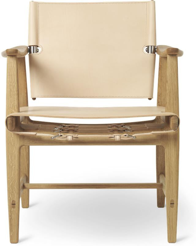 [product_category]-Carl Hansen Bm1106 Huntsman Chair, Oiled Oak/Natural Leather-Carl Hansen-BM1106-oiledoak-natural-CAR-1