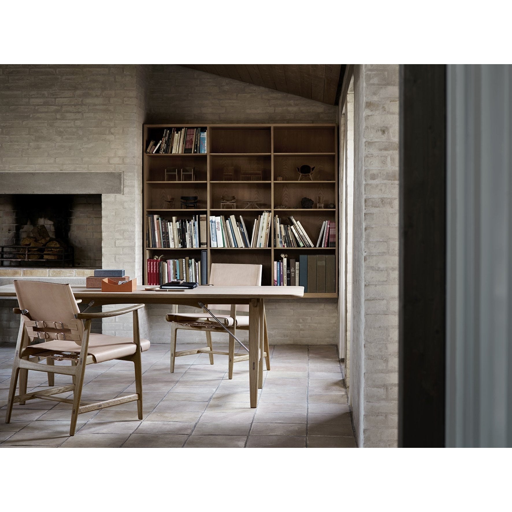[product_category]-Carl Hansen Bm1106 Huntsman Chair, Oiled Walnut/Cognac Leather-Carl Hansen-5713018937828-BM1106-oiledwalnut-cognac-CAR-5