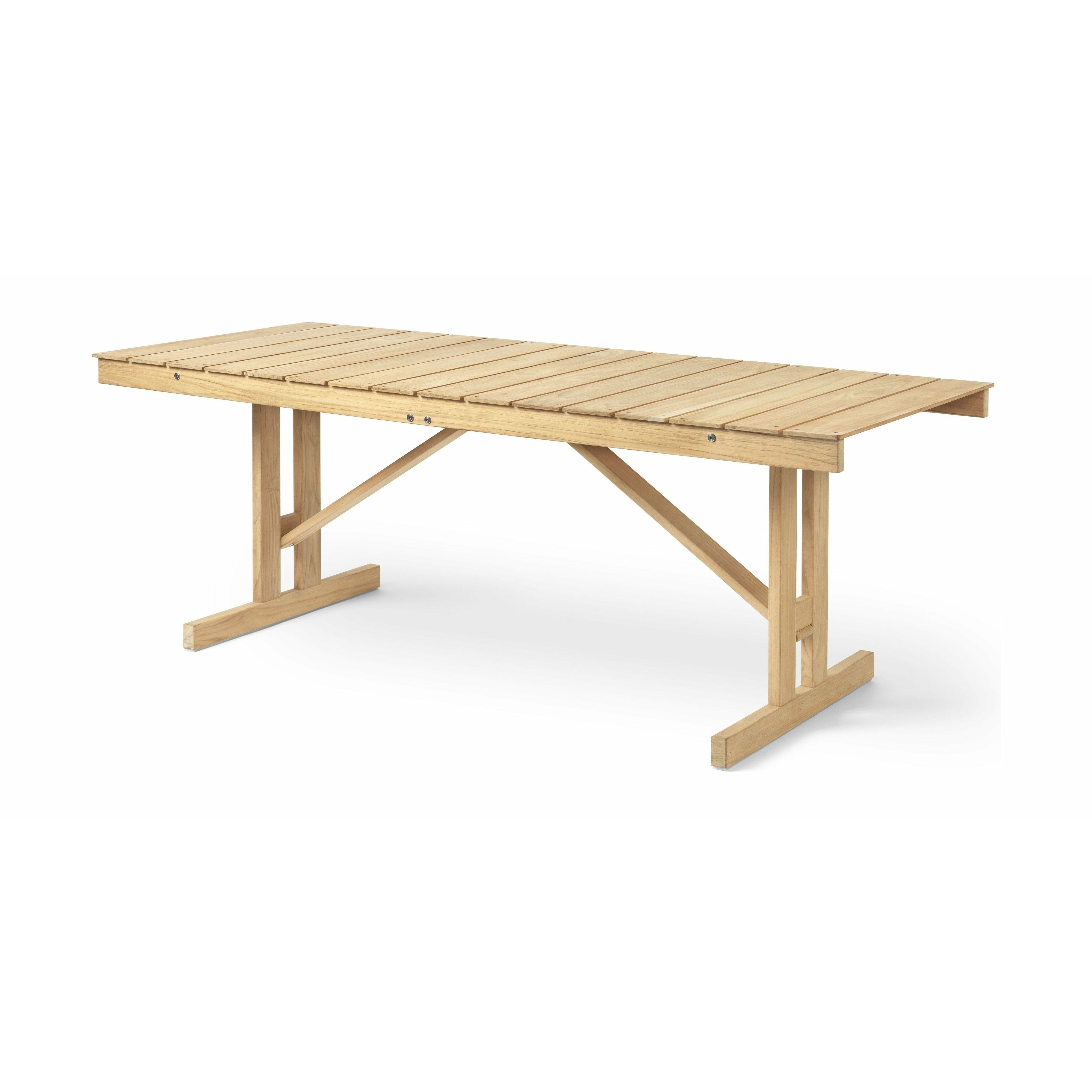 [product_category]-Carl Hansen Bm1771 Table, Untreated Teak-Carl Hansen-5714413493452-BM1771-090-105-CAR-1