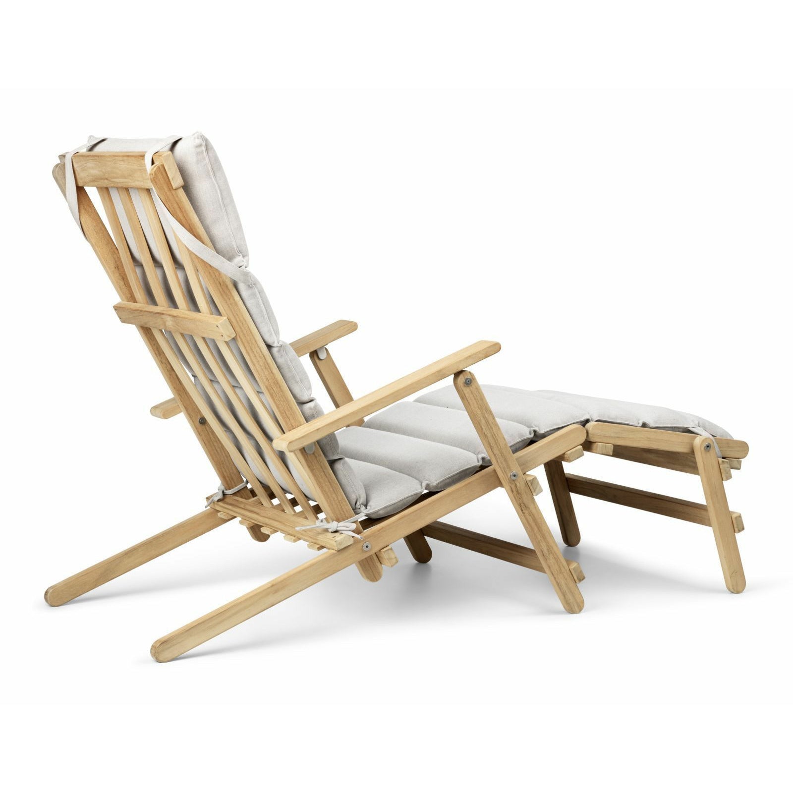 [product_category]-Carl Hansen Bm5565 Extended Deck Chair, Untreated Teak-Carl Hansen-5714413851863-BM5565-TEAK-CAR-6