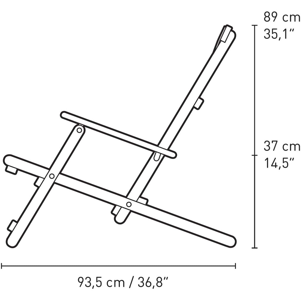 [product_category]-Carl Hansen Bm5568 Deck Chair, Teak Untrreated-Carl Hansen-5714413339972-BM5568-090-105-CAR-4