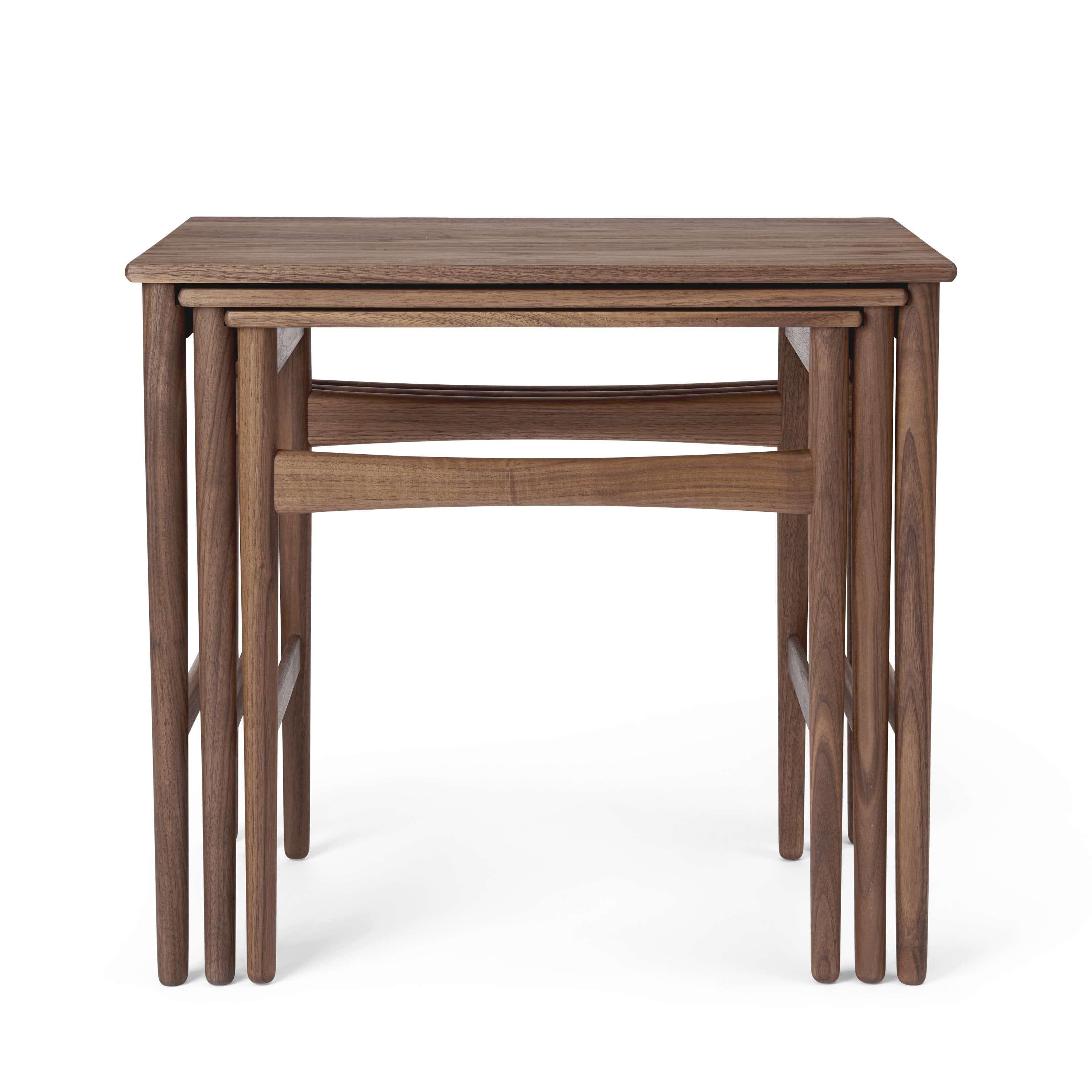 [product_category]-Carl Hansen Ch004 Nesting Side Tables, Walnut Oiled-Carl Hansen-CH004-Nesting-Walnut-Oil-CAR-1