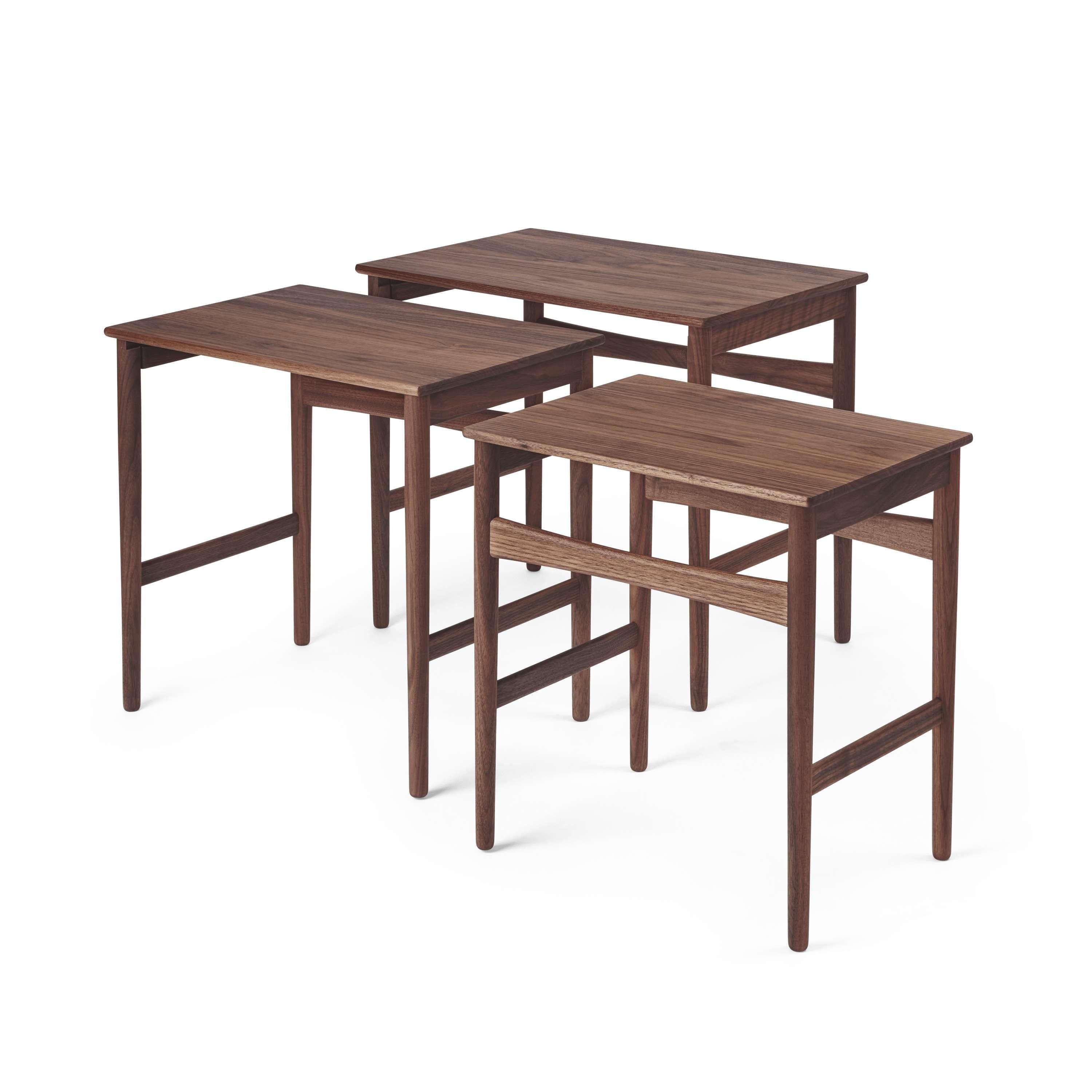 [product_category]-Carl Hansen Ch004 Nesting Side Tables, Walnut Oiled-Carl Hansen-CH004-Nesting-Walnut-Oil-CAR-3