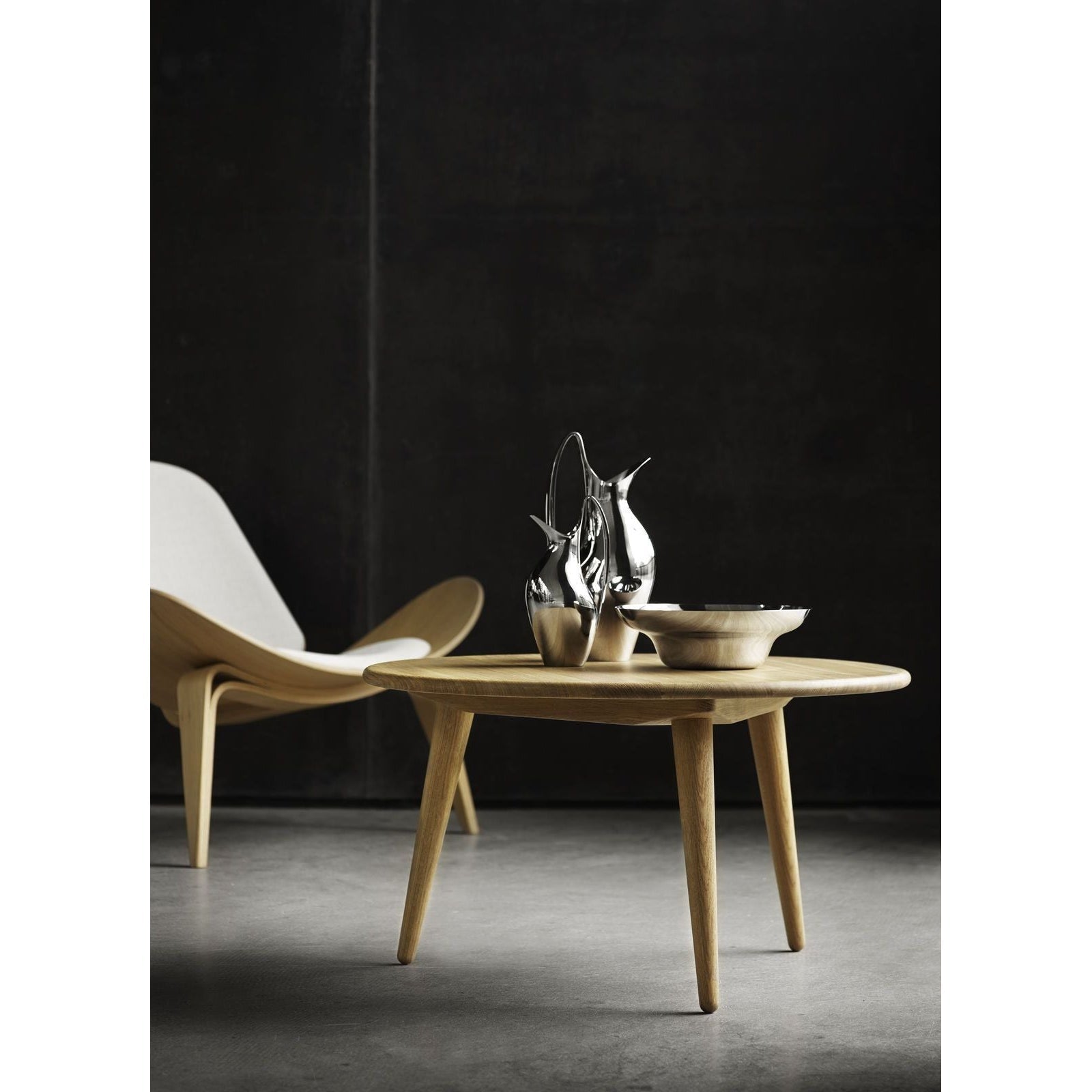 [product_category]-Carl Hansen Ch07 Shell Chair, Black Beech/Dark Gray Fabric Fiord 171-Carl Hansen-CH07-thor301-beechblack-CAR-2