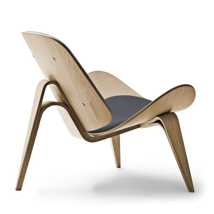 [product_category]-Carl Hansen Ch07 Shell Chair, Oiled Oak/Dark Gray Fabric Fiord 171-Carl Hansen-ch07-grey-oiledoak-CAR-2